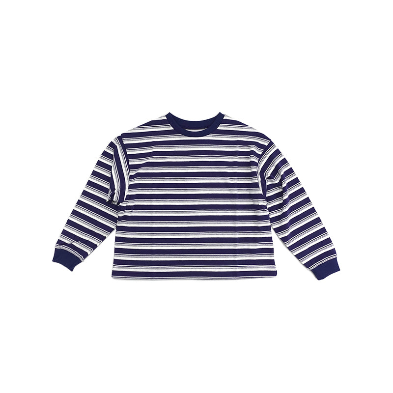 Boys & Girls Navy Logo Cotton T-Shirt