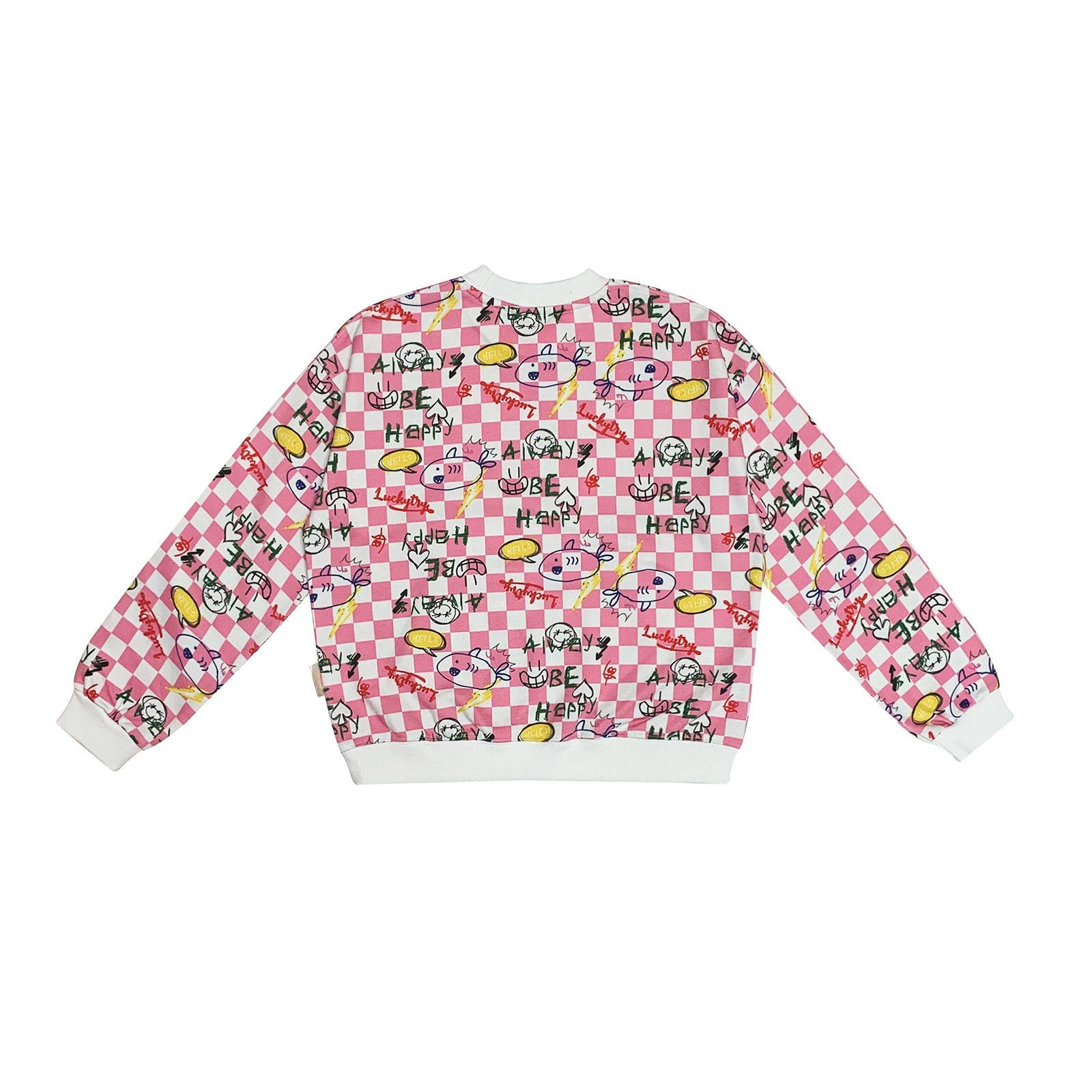 Boys & Girls Pink Printed Sweatshirt