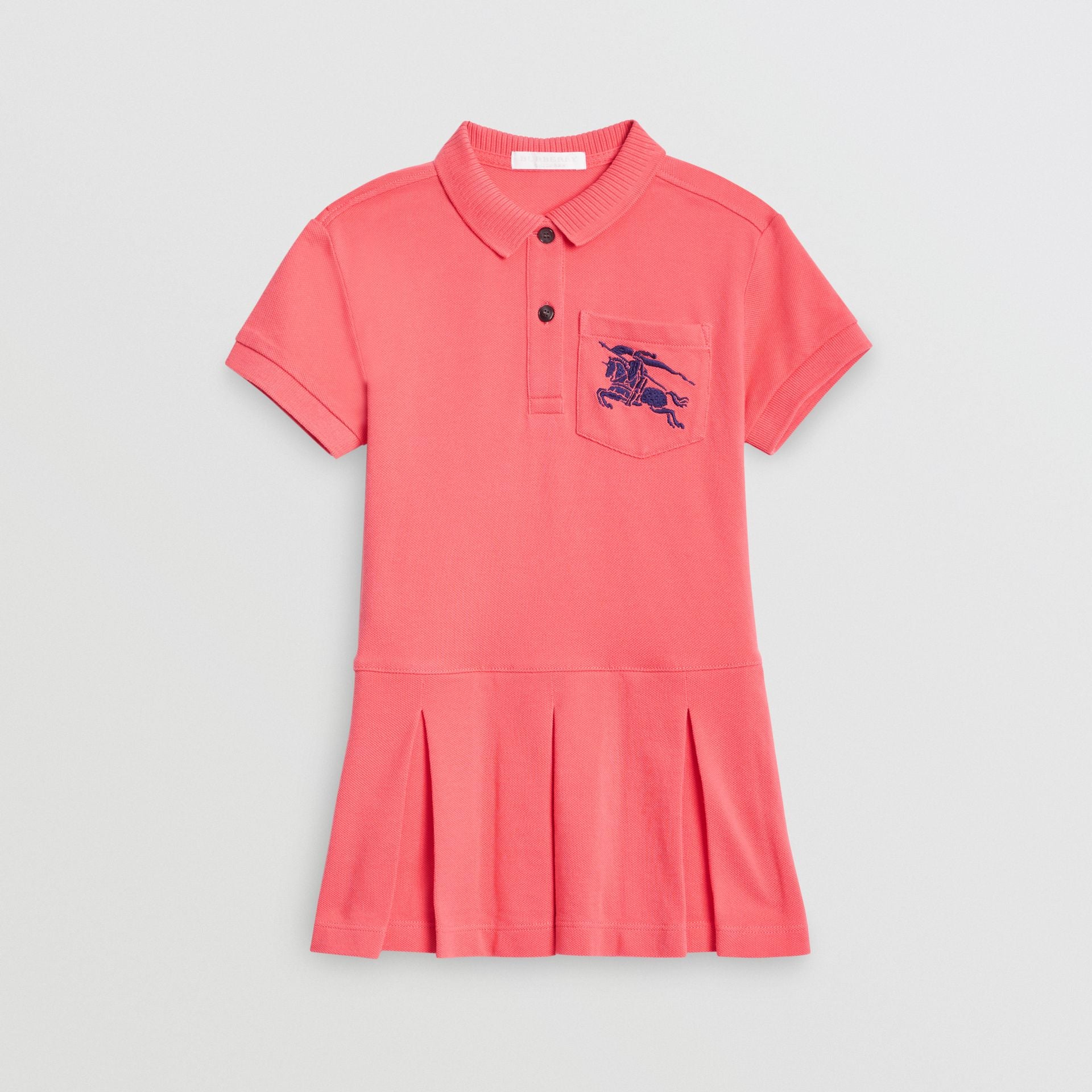 Girls Bright Pink Cotton Dress