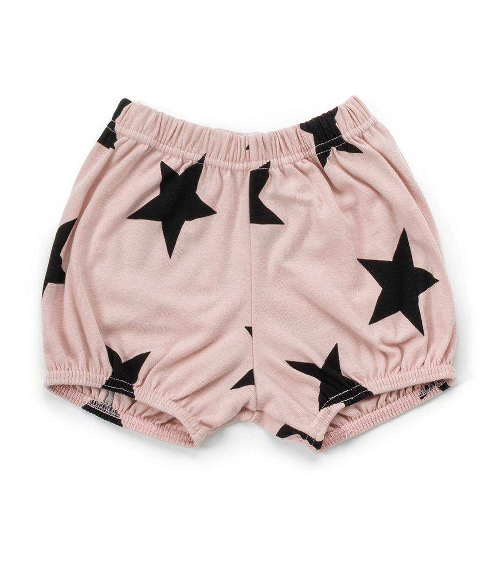 Baby Girls Pink Cotton Shorts