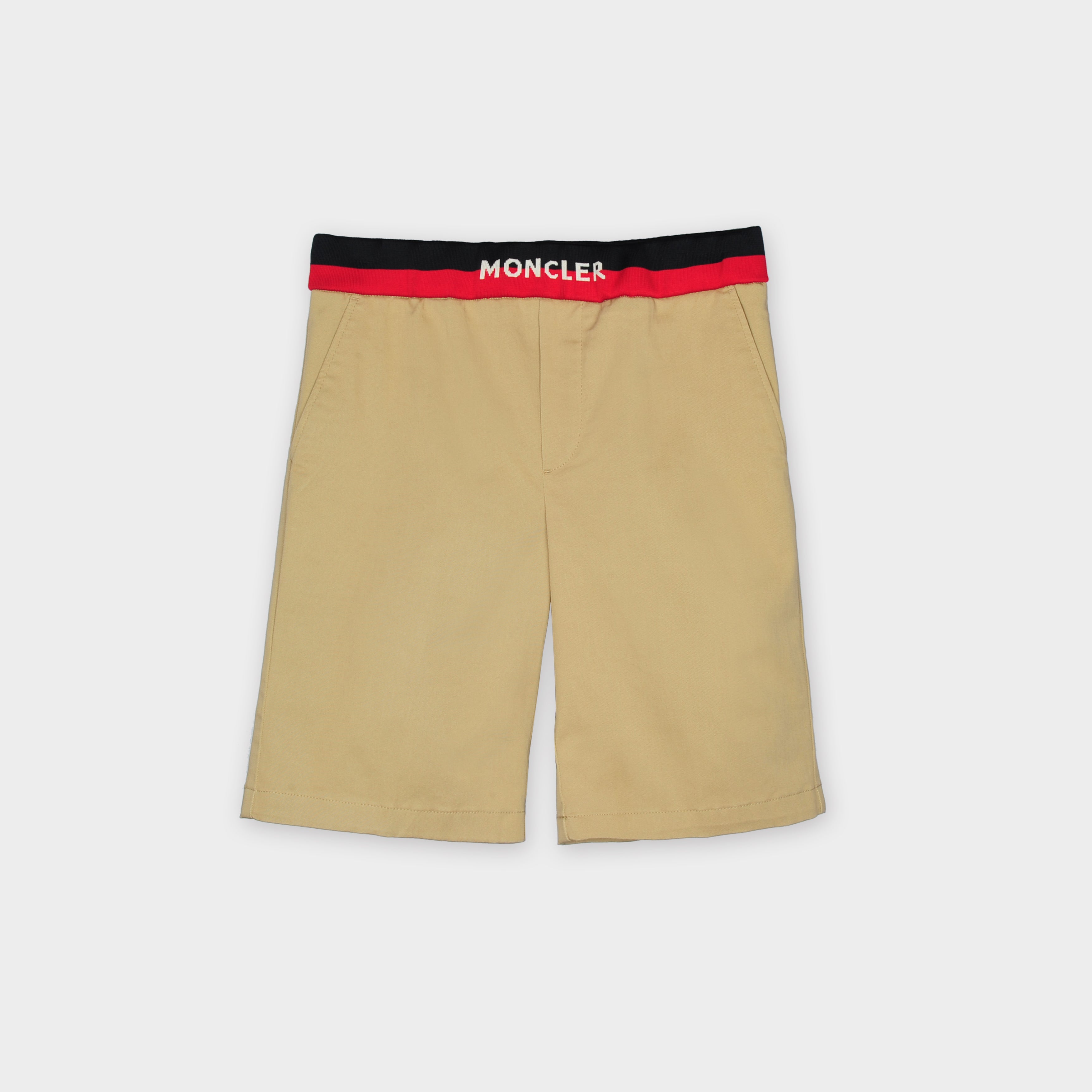 Boys Khaki Logo Shorts