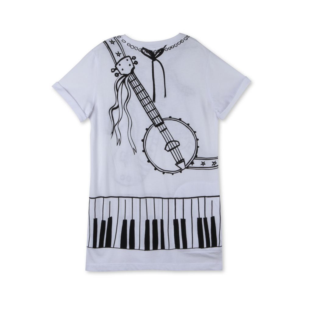 Girls Band Print Bongo Dress
