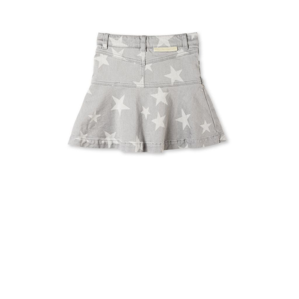 Grils Grey Denim Star Printed 'Susie' Skirt - CÉMAROSE | Children's Fashion Store - 2