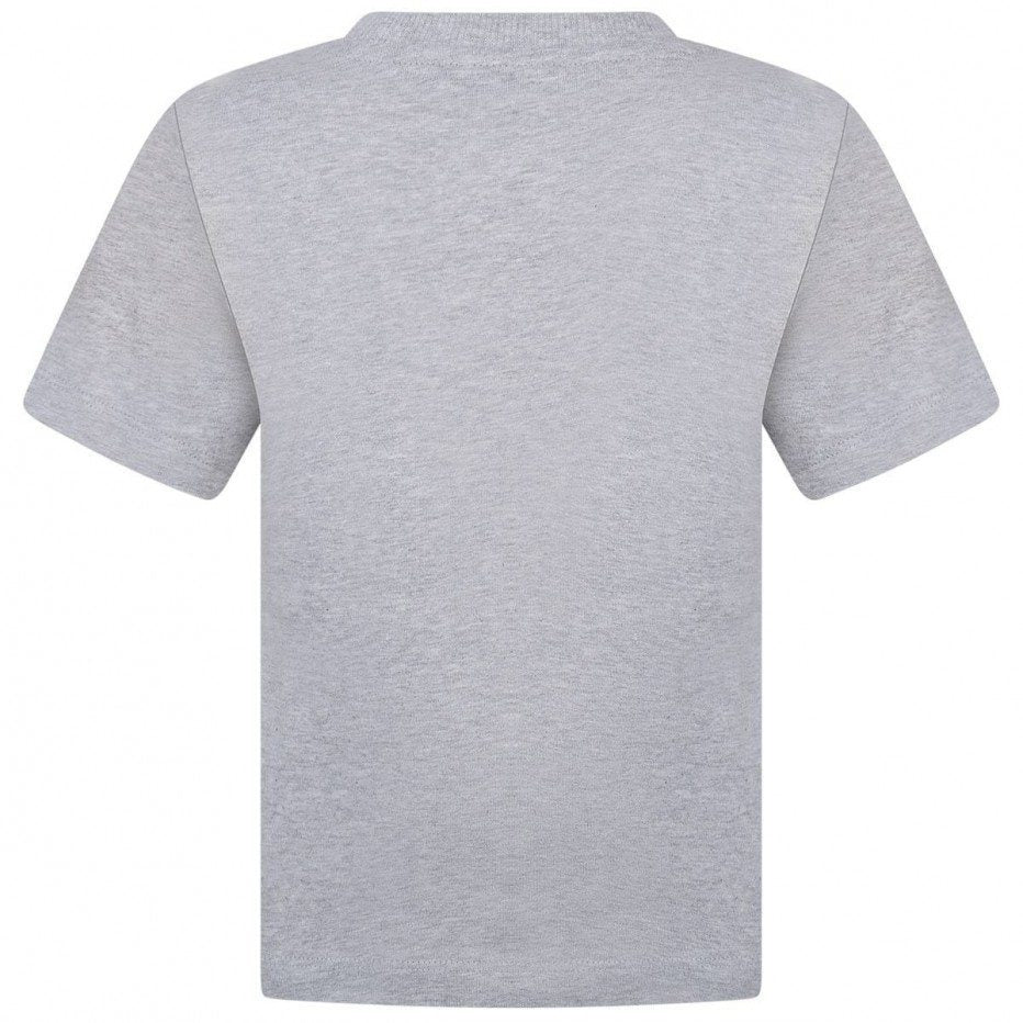 Boys Grey Logo Cotton T-shirt