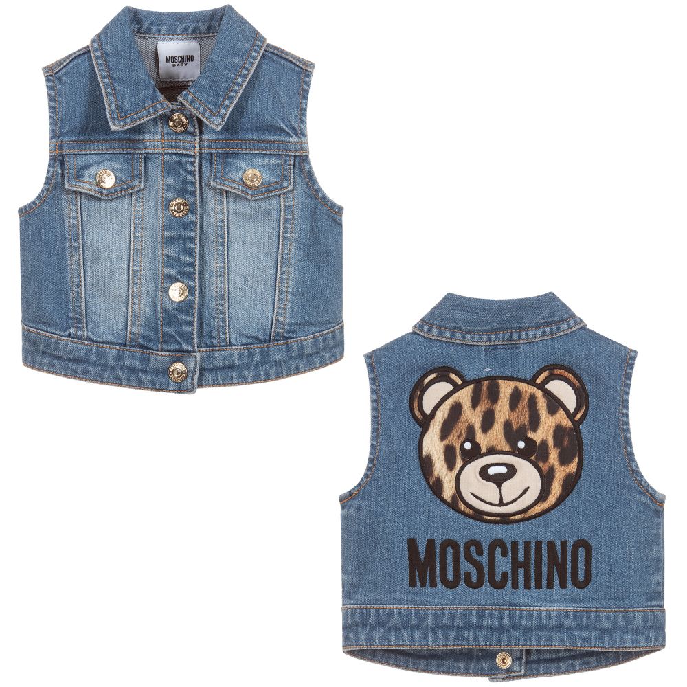 Baby Girls Blue Denim Vest
