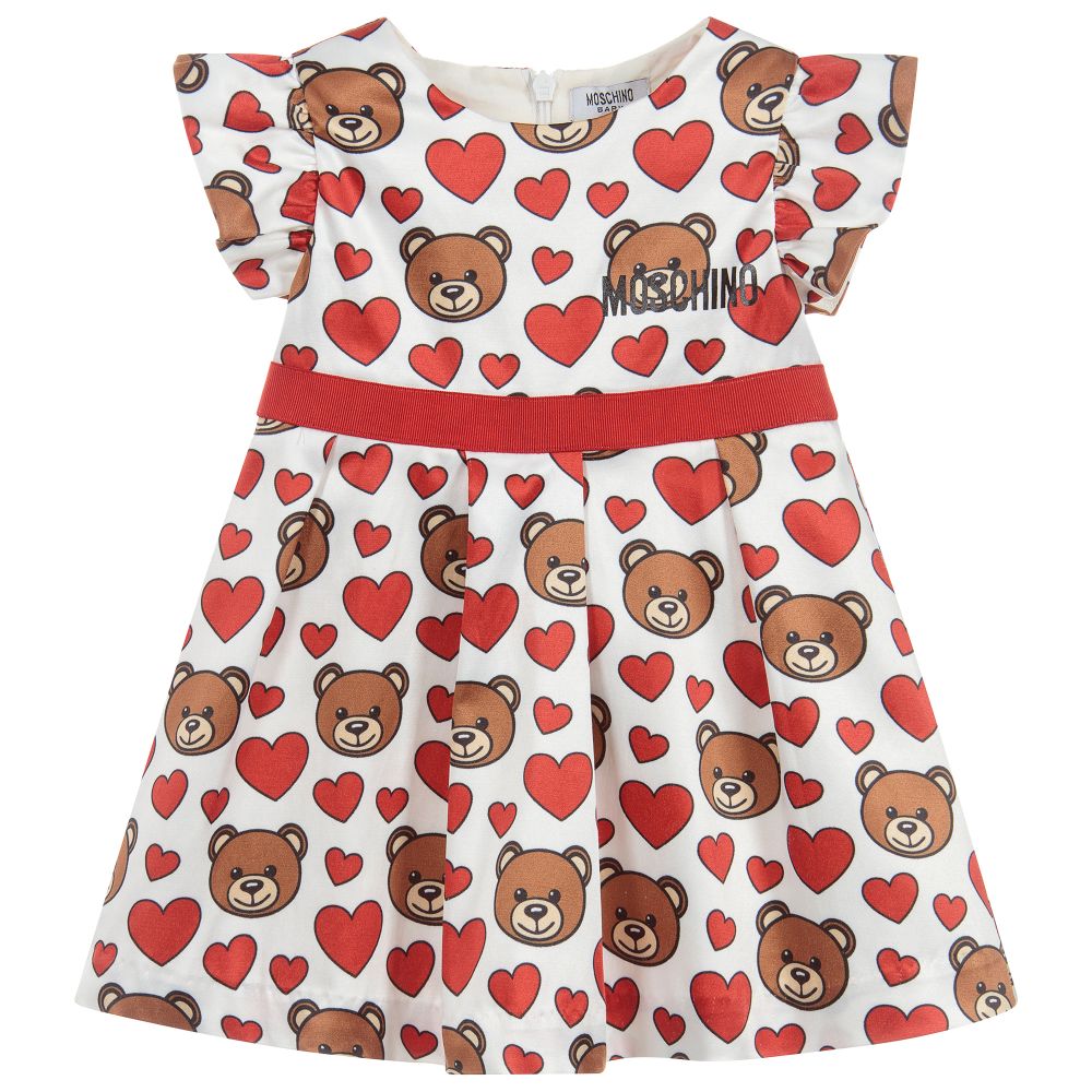 Baby Girls Teddy Satin Dress