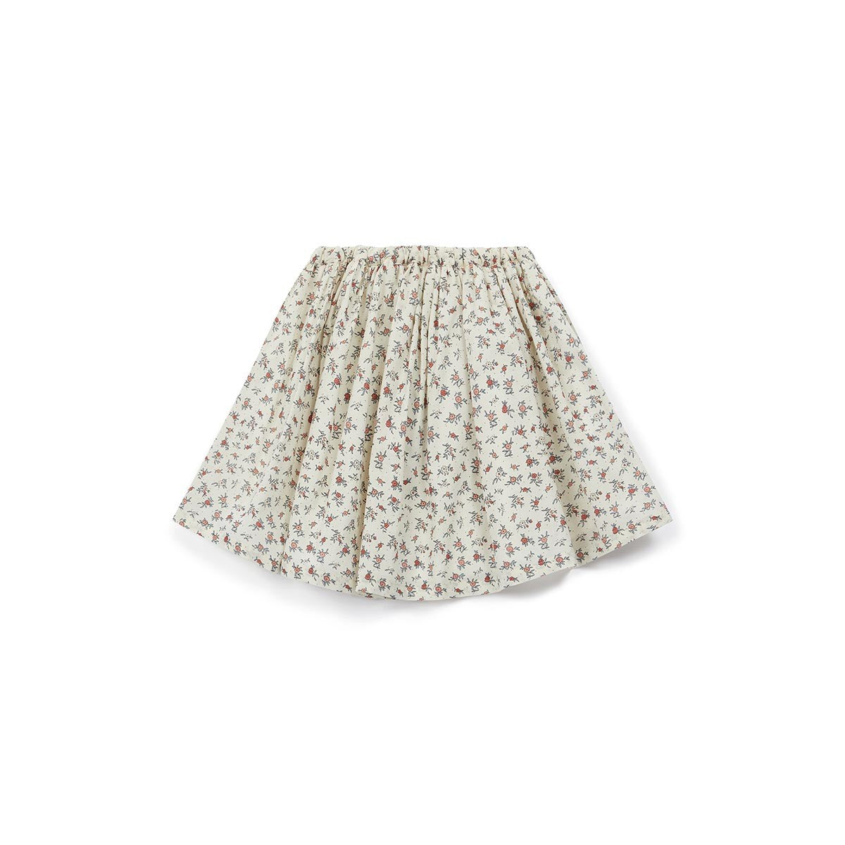 Girls Printed Flowers Cotton Skirt