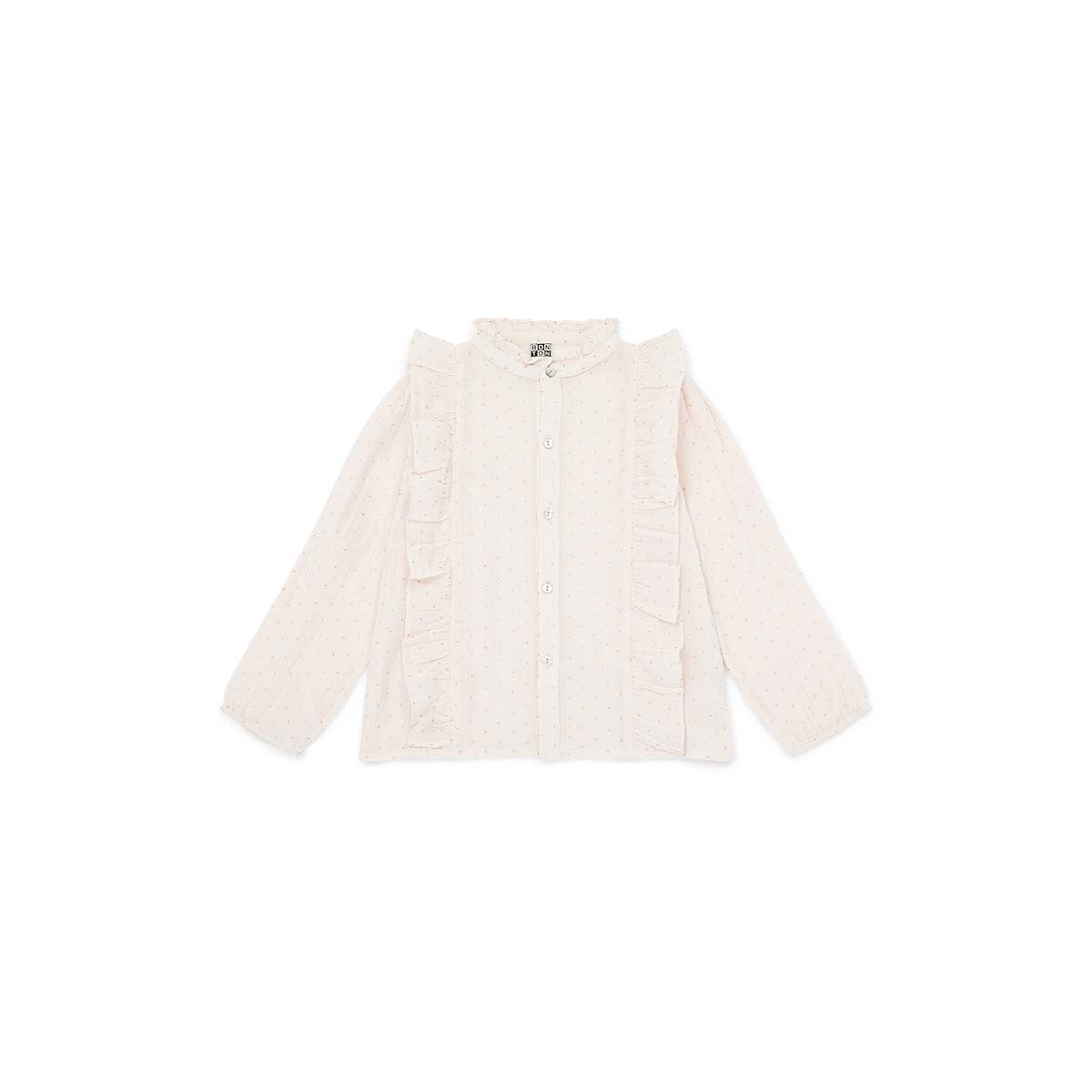 Girls Pink Cotton Shirt
