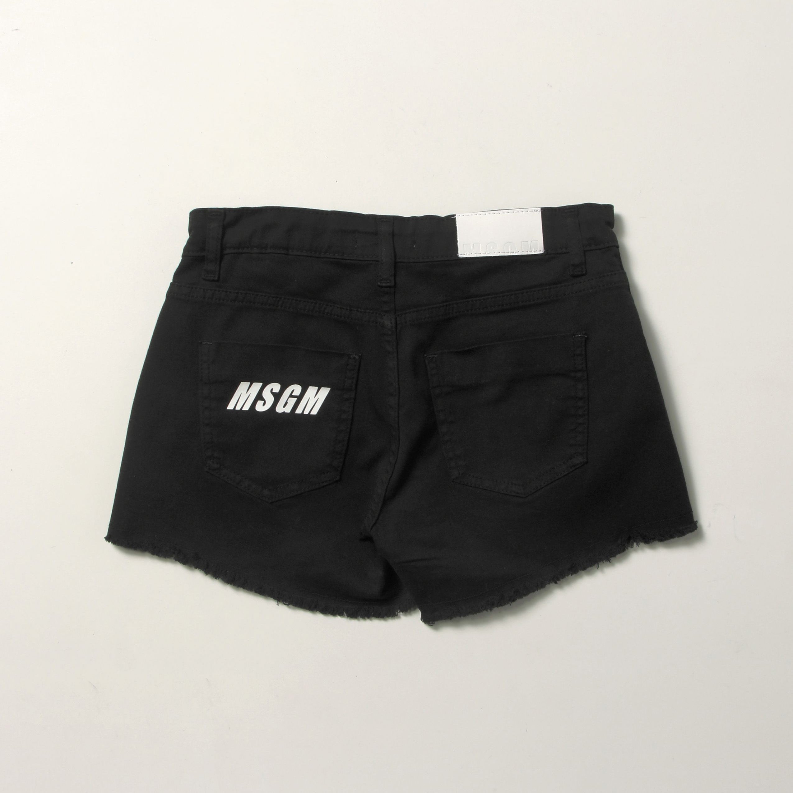 Boys & Girls Black Cotton Shorts