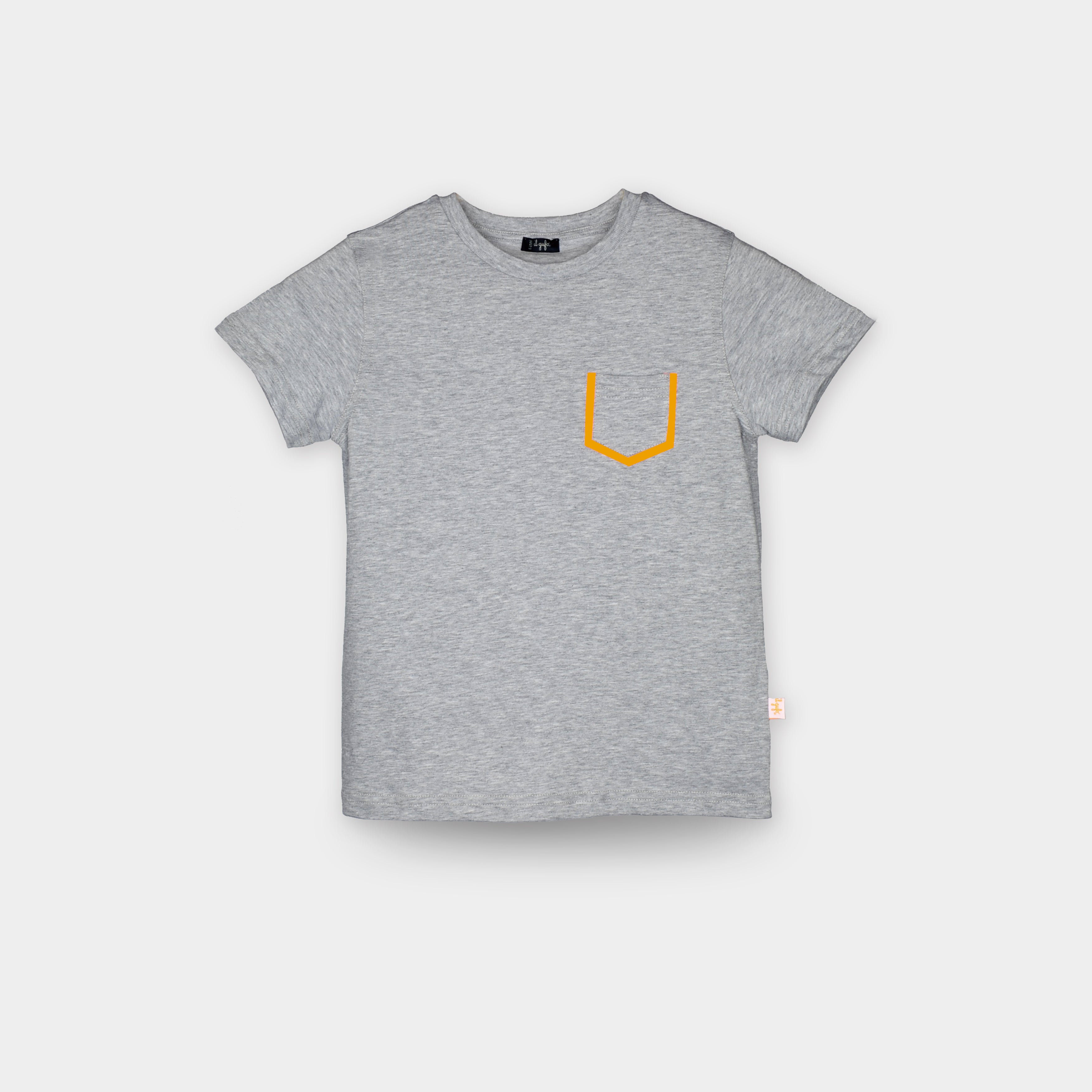 Boys Grey Cotton T-shirt