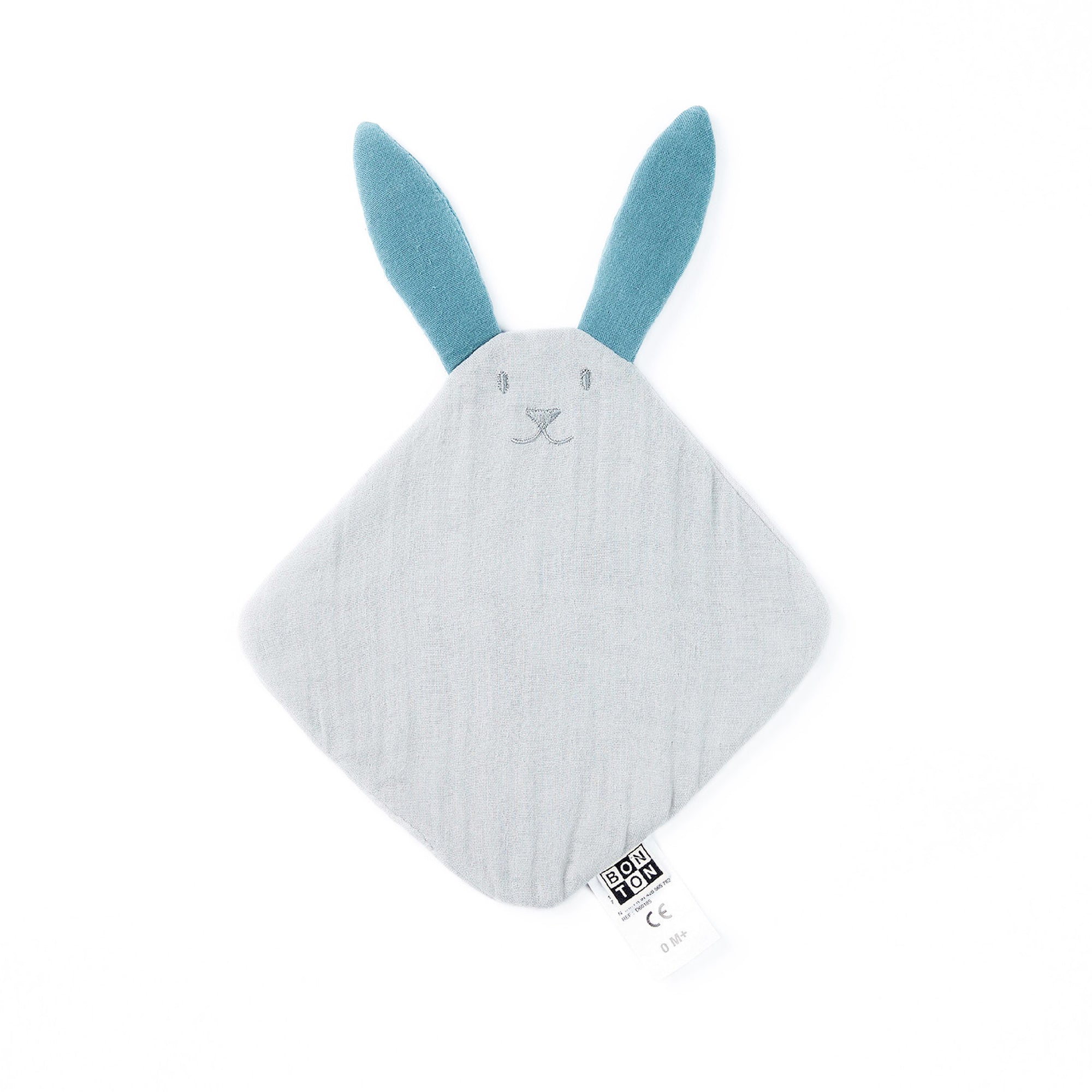 Baby Boys & Girls Light Grey Rabbit Bibs