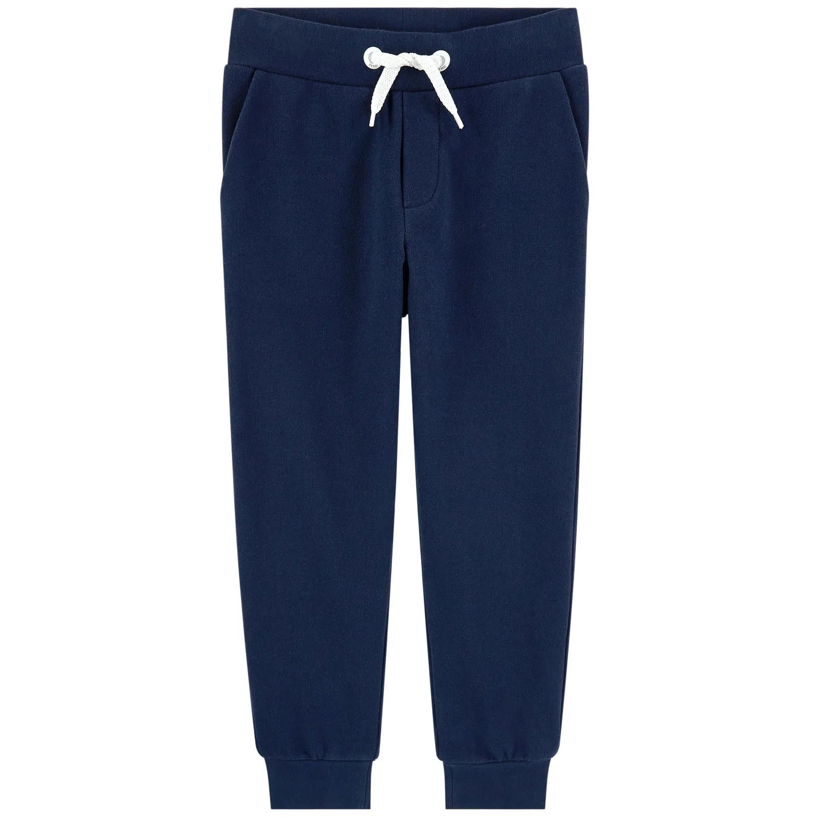 Boys Navy Cotton Trousers