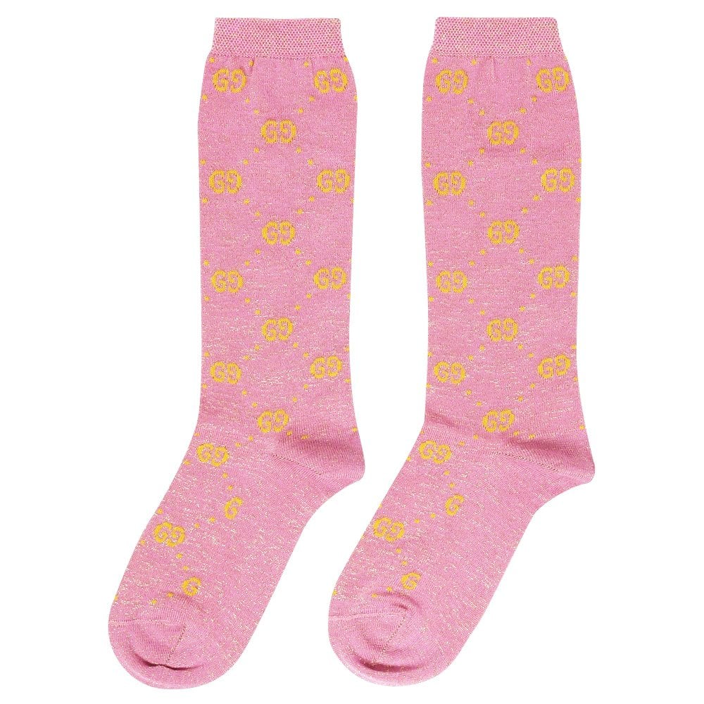 Girls Pink Cotton Socks
