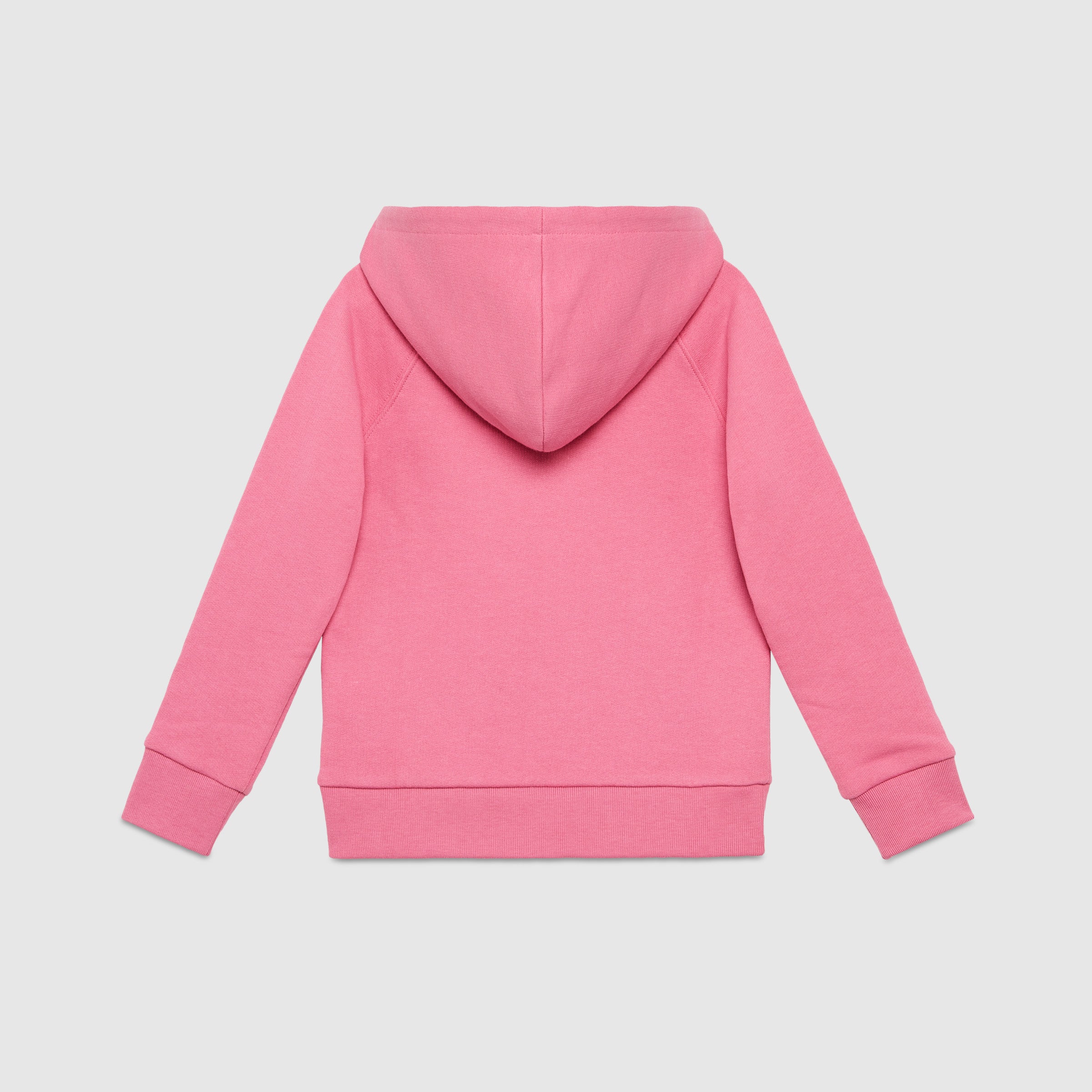 Girls Pink Logo Cotton Sweatshirt