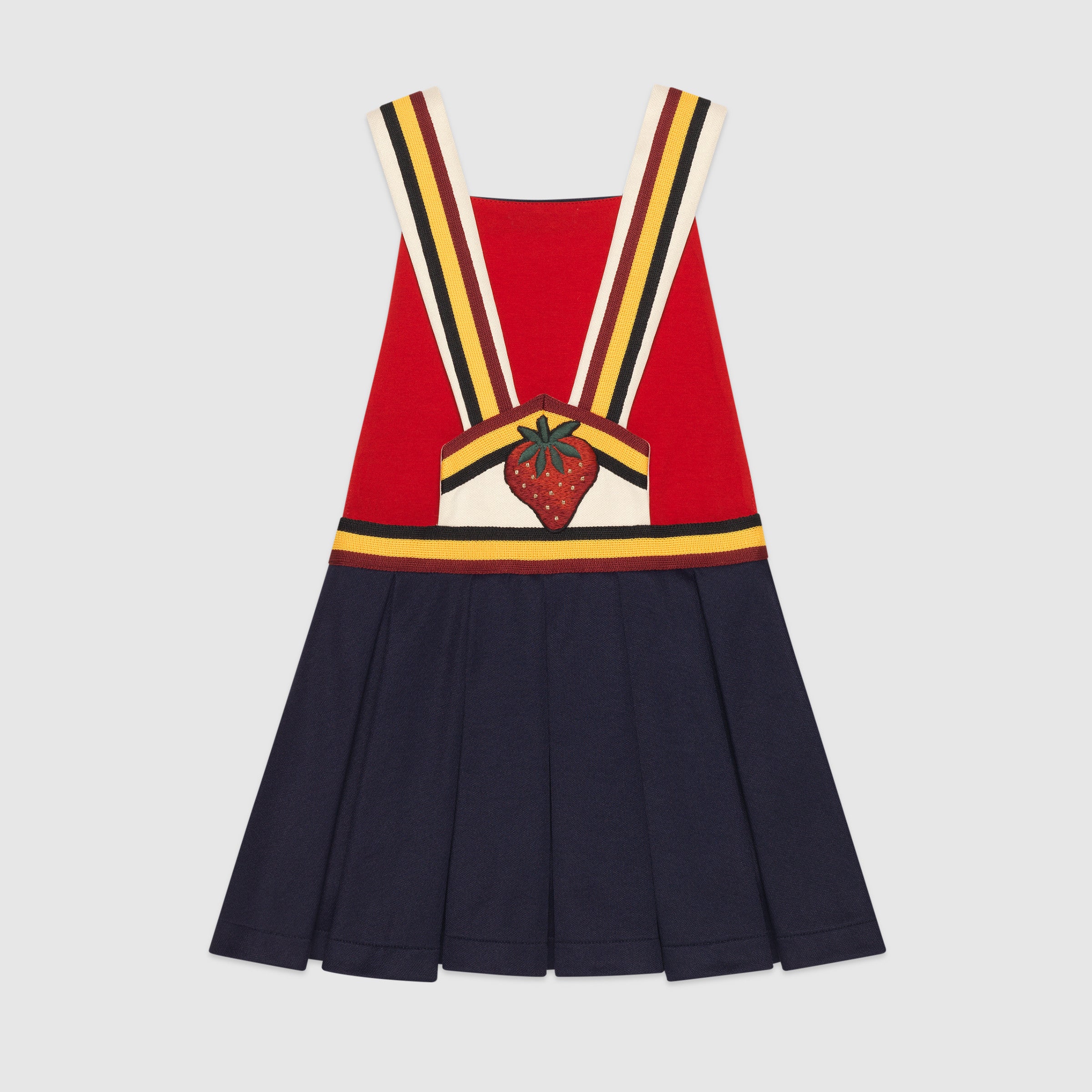 Girls Blue Embroidered Dress