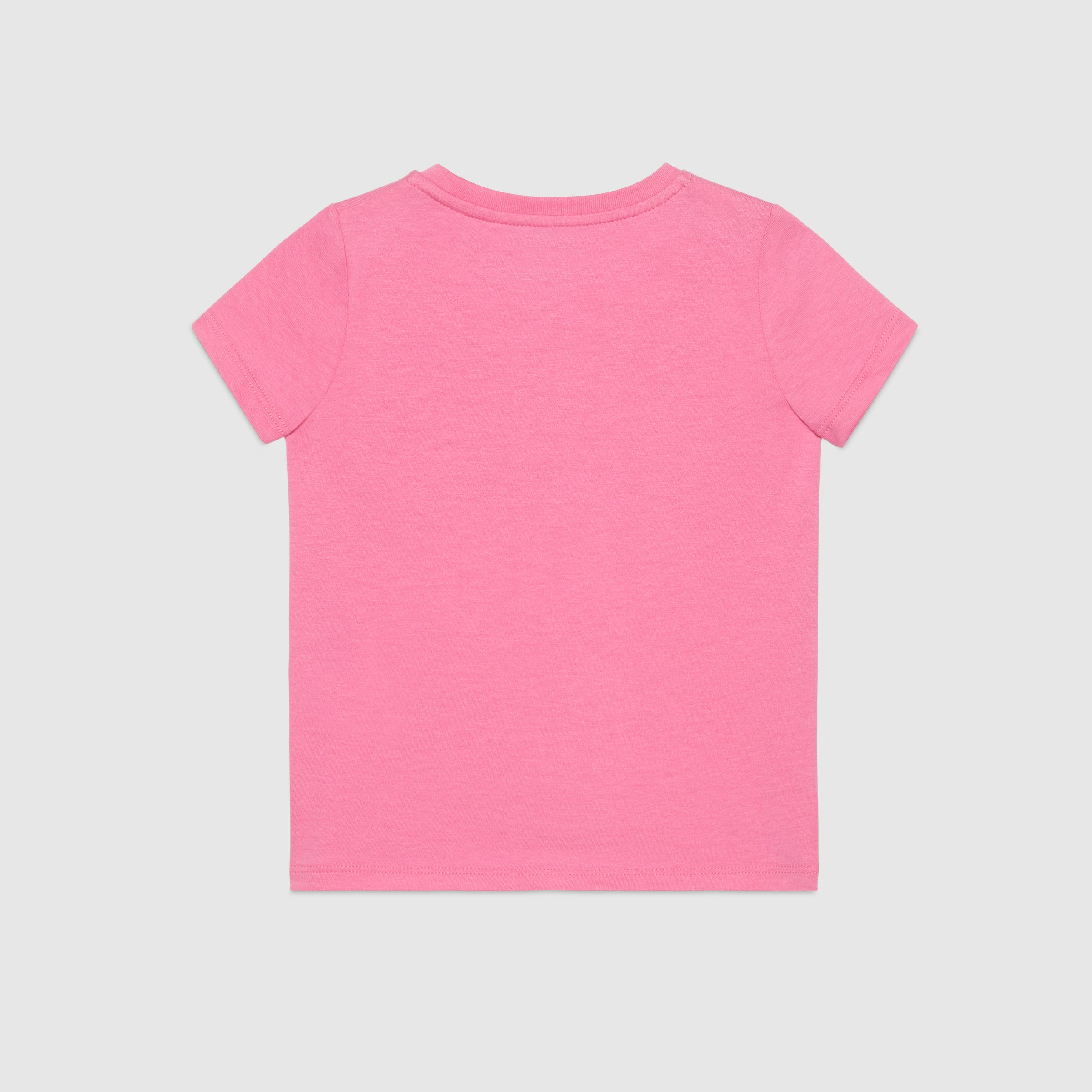 Girls Pink Cotton T-shirt