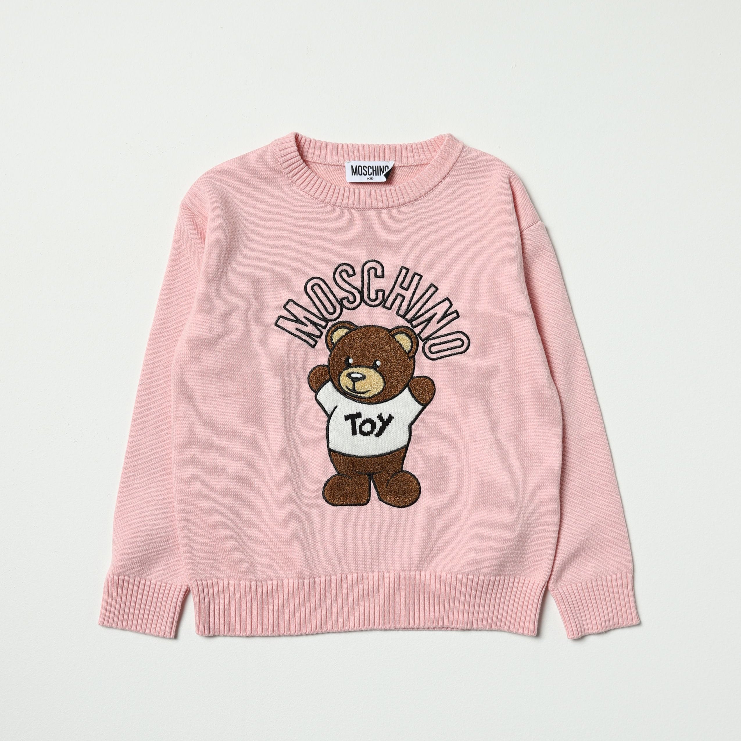 Girls Pink Toy Cotton Sweater