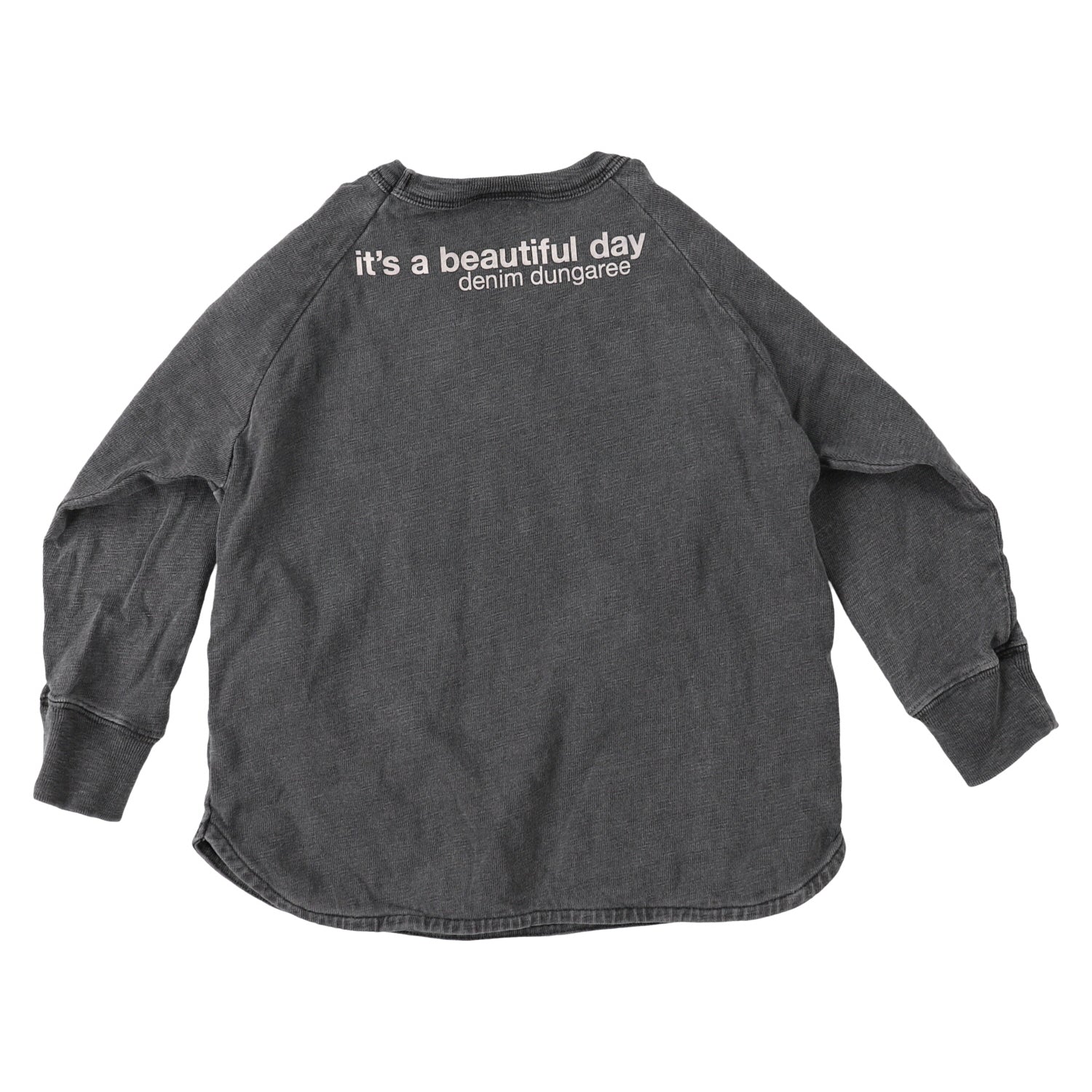 Boys & Girls Grey Cotton T-Shirt