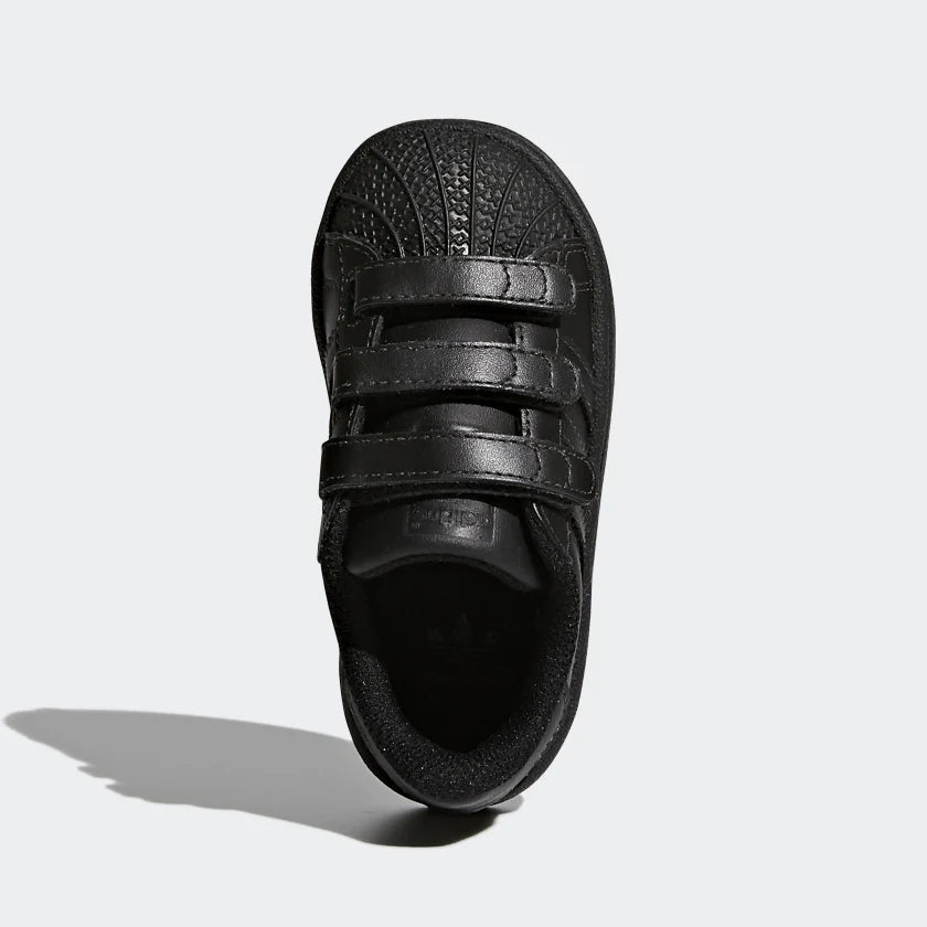 Baby Boys Black "SUPERSTAR" Shoes