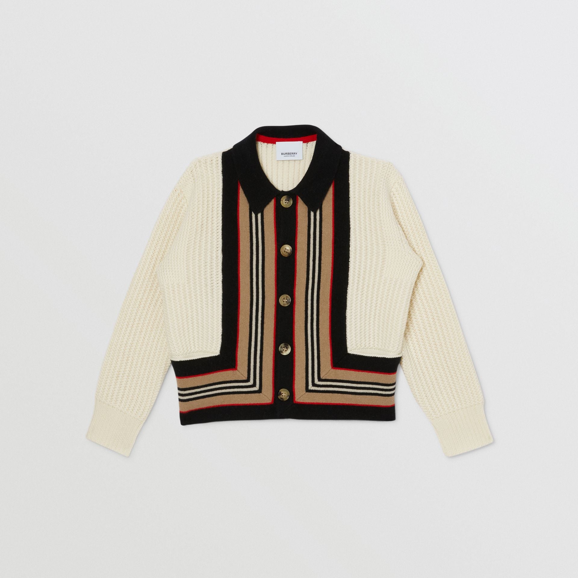 Girls White Wool Cardigan