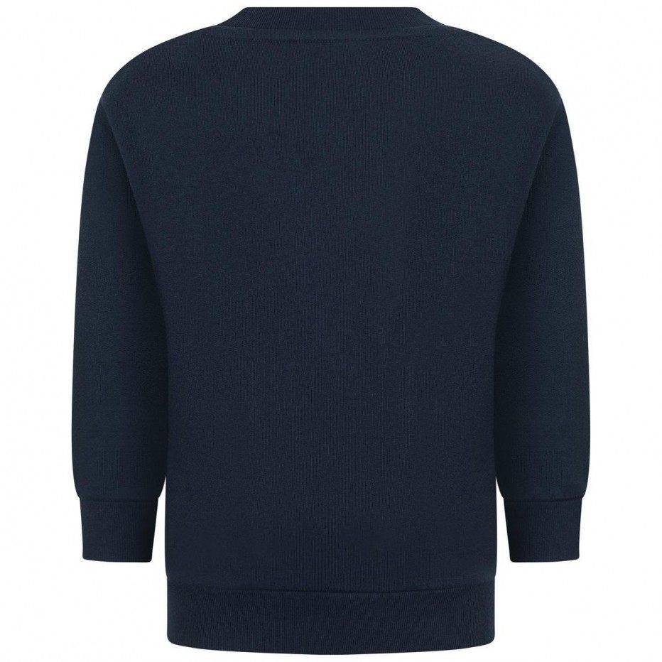 Boys & Girls Blue Logo Cotton Sweatshirt