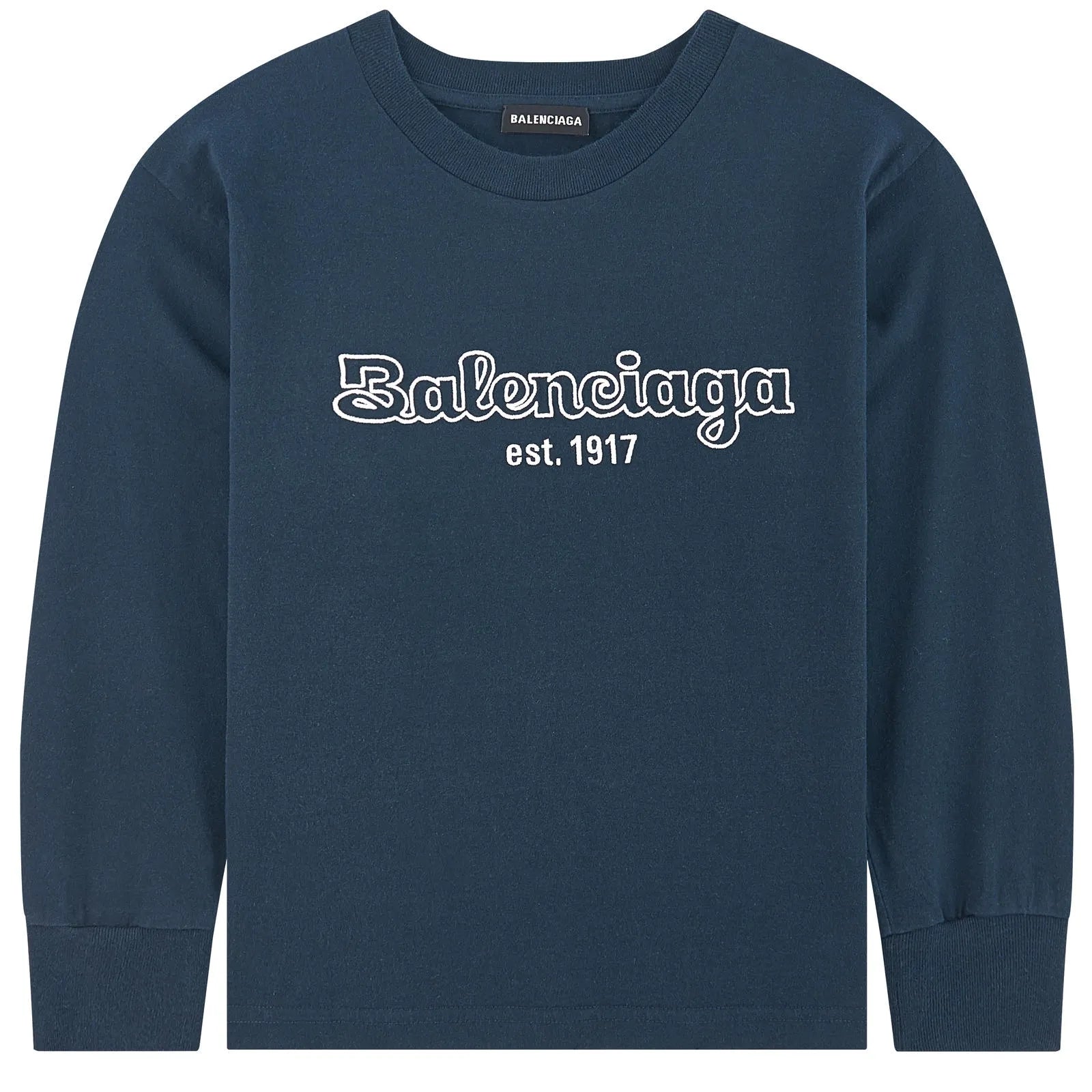 Boys Blue Logo Cotton Top