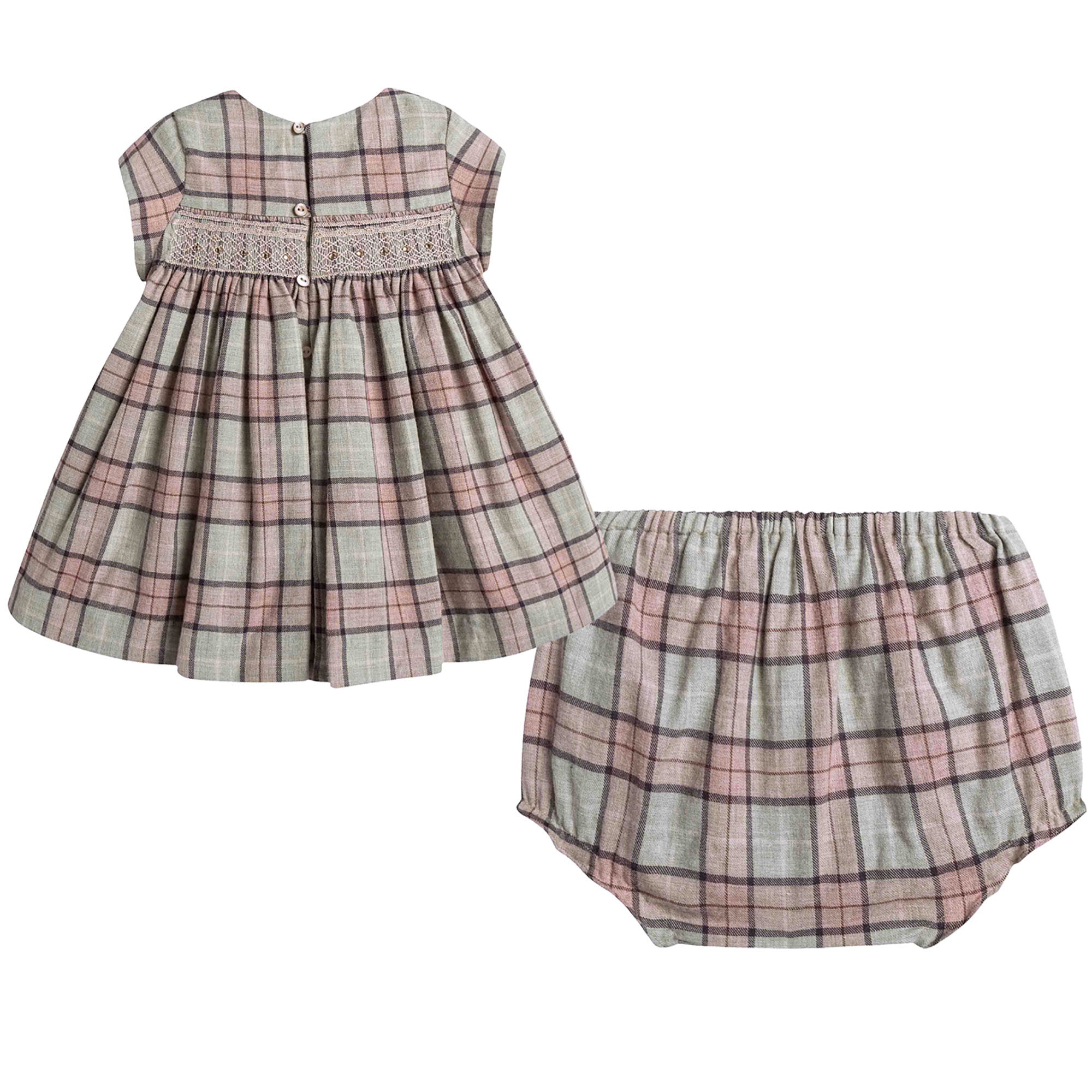 Baby Girls Multicolor Plaid Dress - CÉMAROSE | Children's Fashion Store - 2