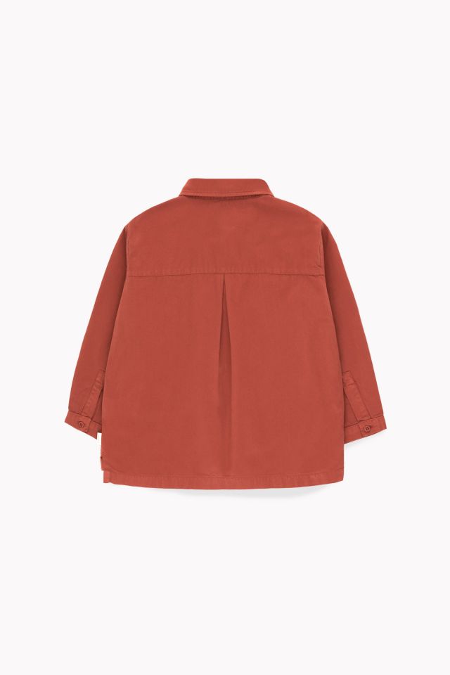 Girls Dark Brown Cotton Shirt