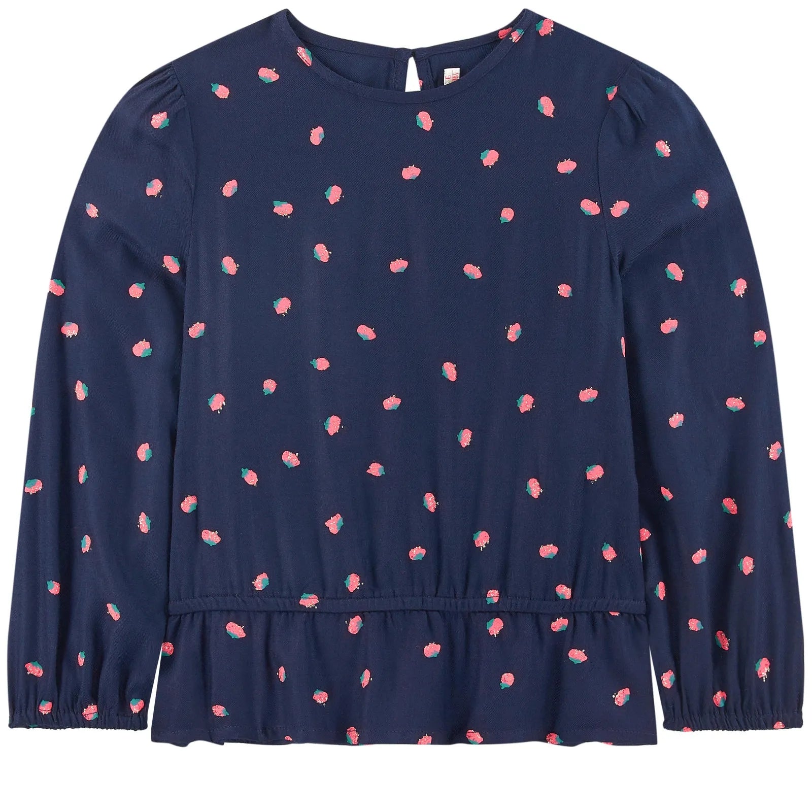 Girls Blue Printing Blouse