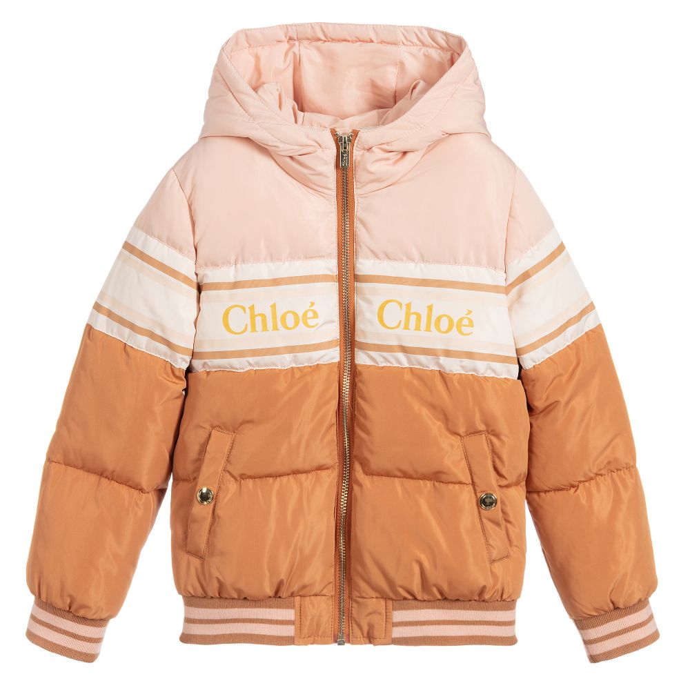 Girls Light Pink Hooded Zip Jacket