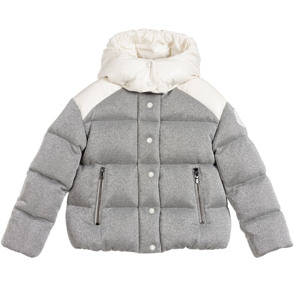 Girls Grey "CHOUETTE" Padded Down Jacket
