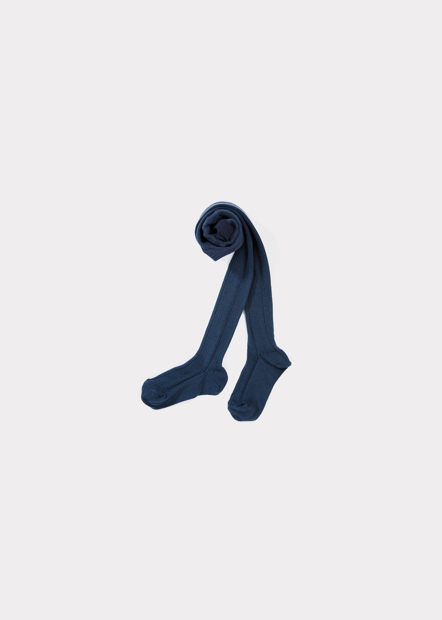 Baby Girls Dark Blue Cotton Tights