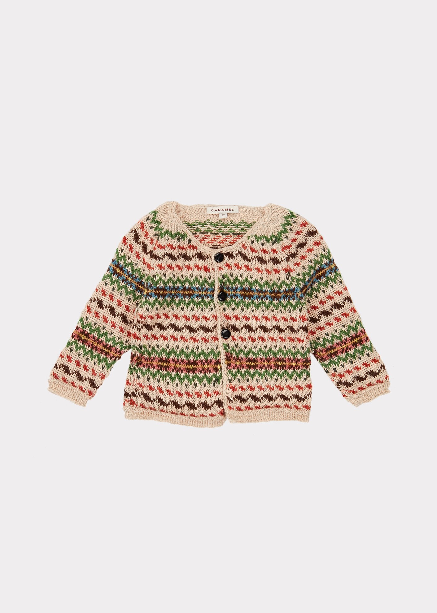 Baby Girls Multicolor Alpaca Cardigan