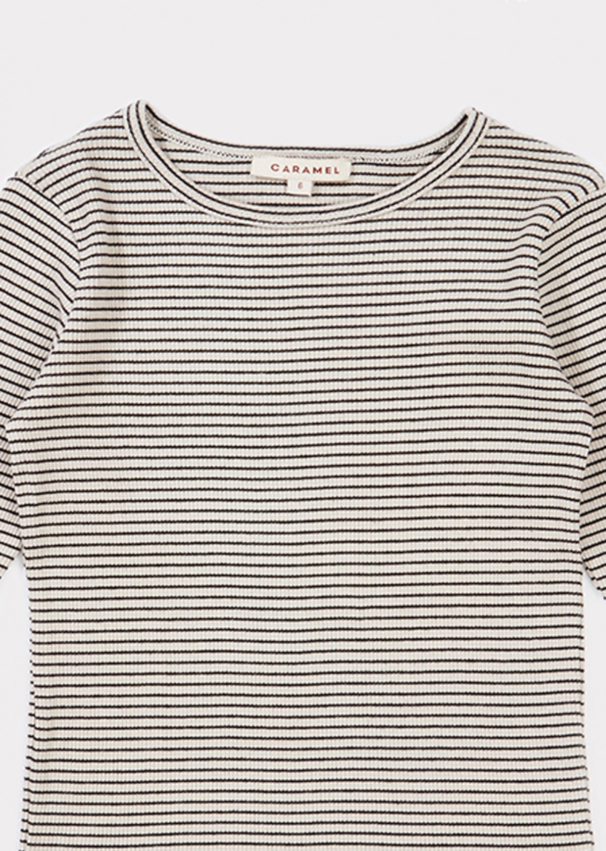 Girls Beige Striped Cotton Shirt