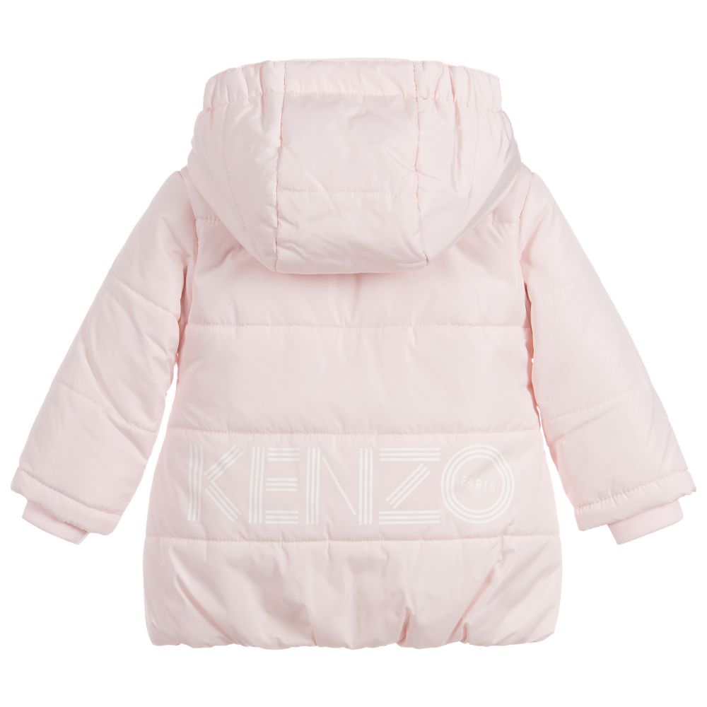 Baby Girls Pink Puffer Jacket