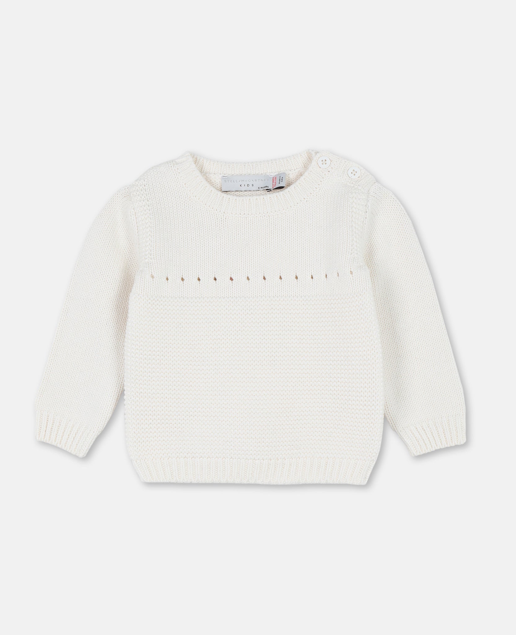 Baby Girls Ivory Cotton Sweater