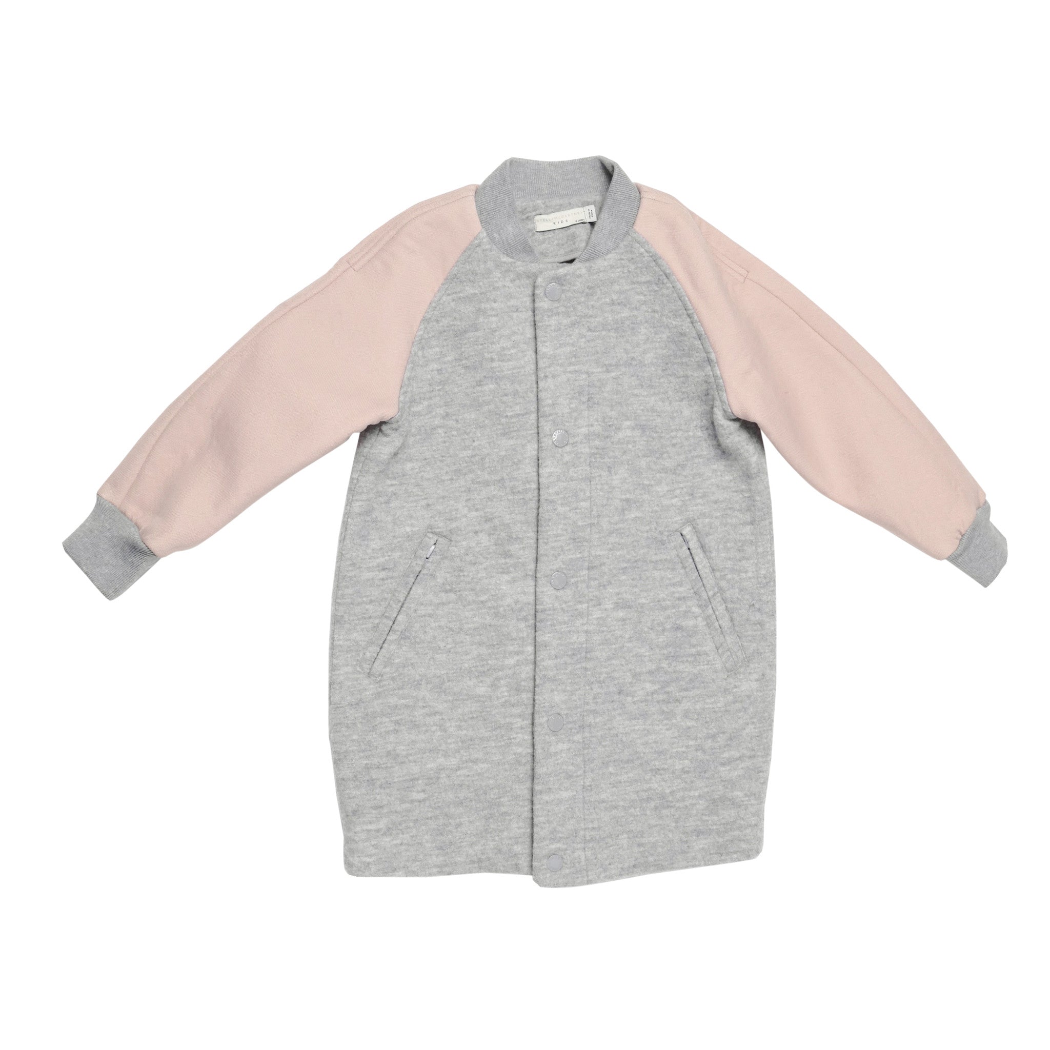 Girls Grey Check Cotton 'Renae' Coat - CÉMAROSE | Children's Fashion Store