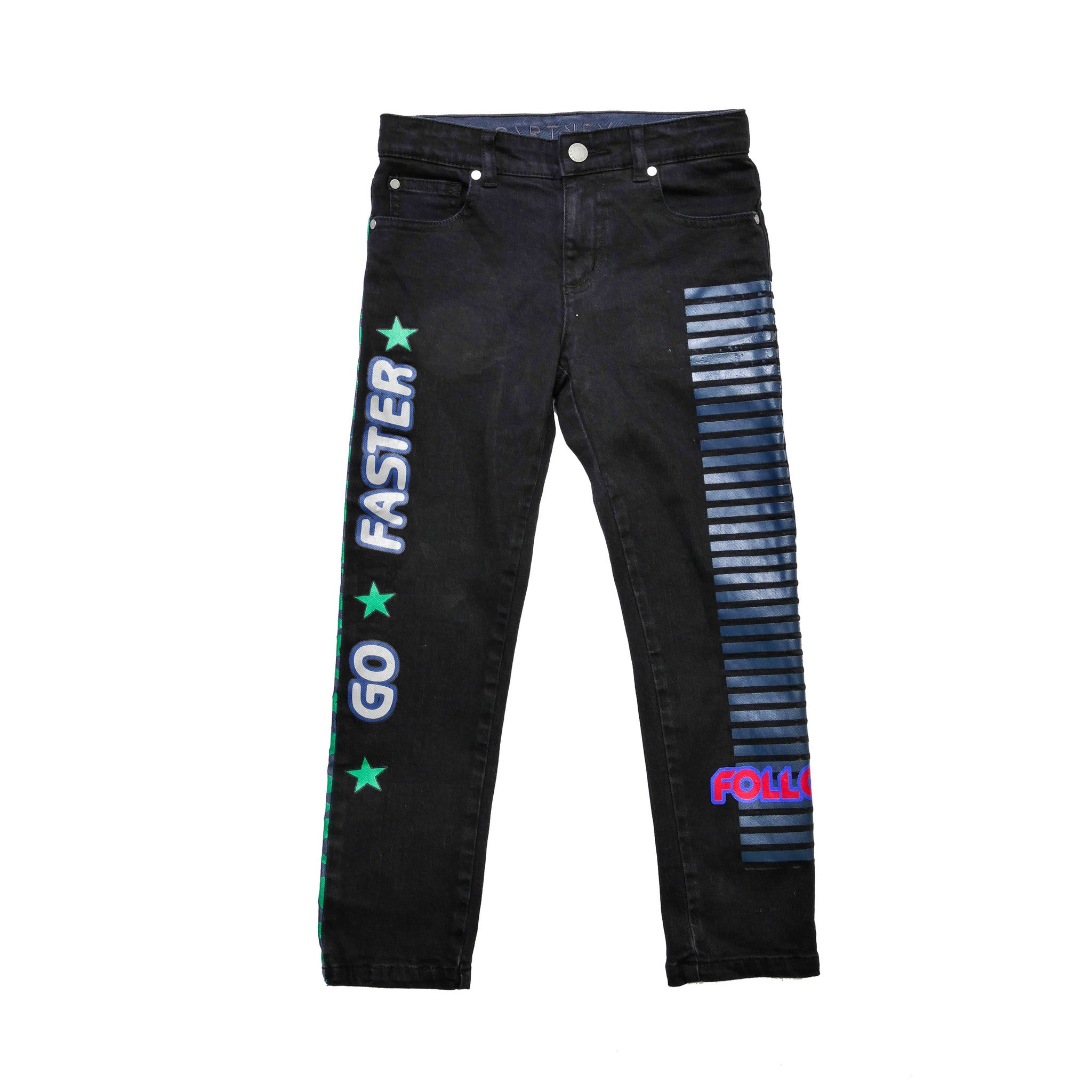 Boys & Girls Dark Grey Denim 'Flame' Trouser - CÉMAROSE | Children's Fashion Store