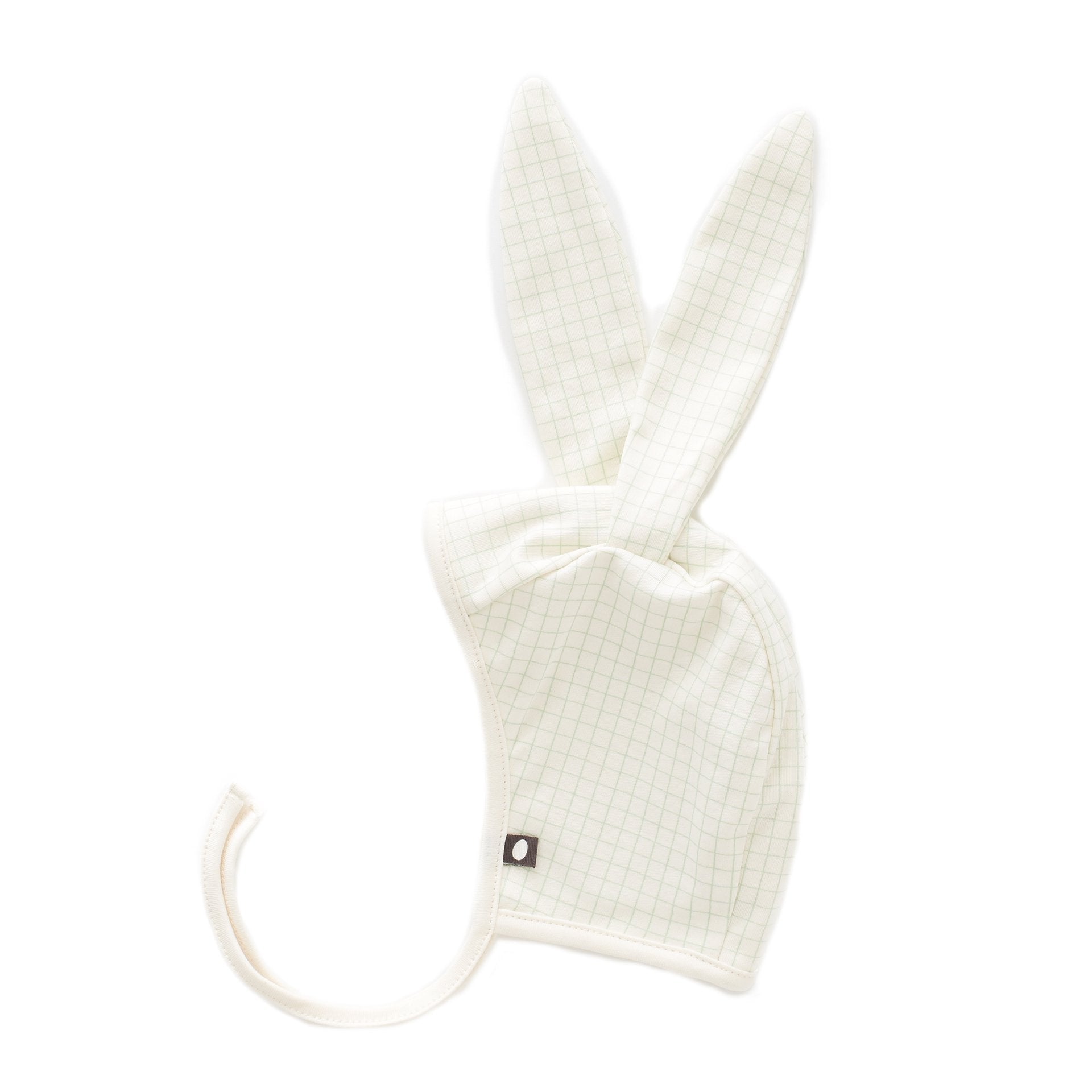 Baby Girls White Check Cotton Hat