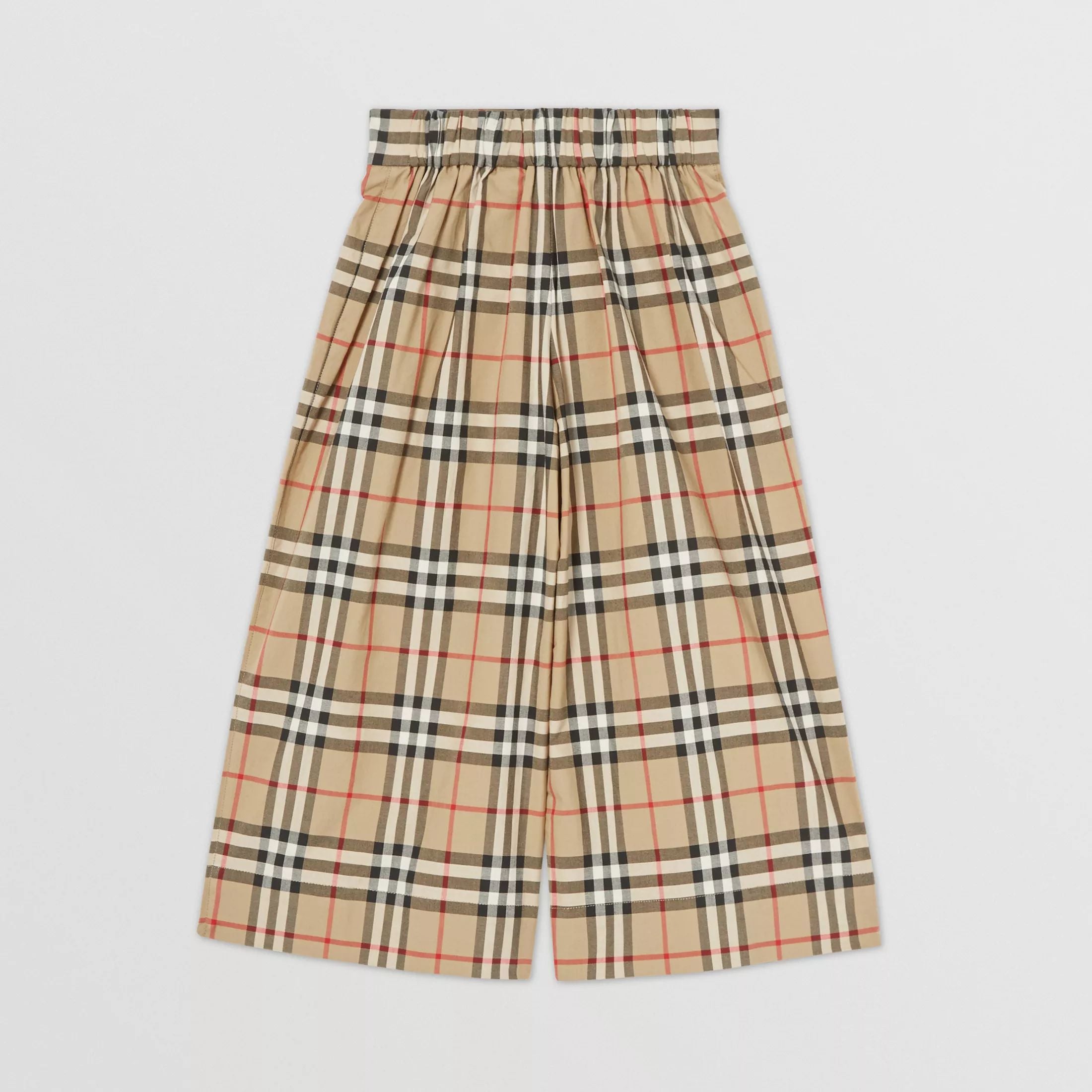 Girls Archive Beige Check Trousers