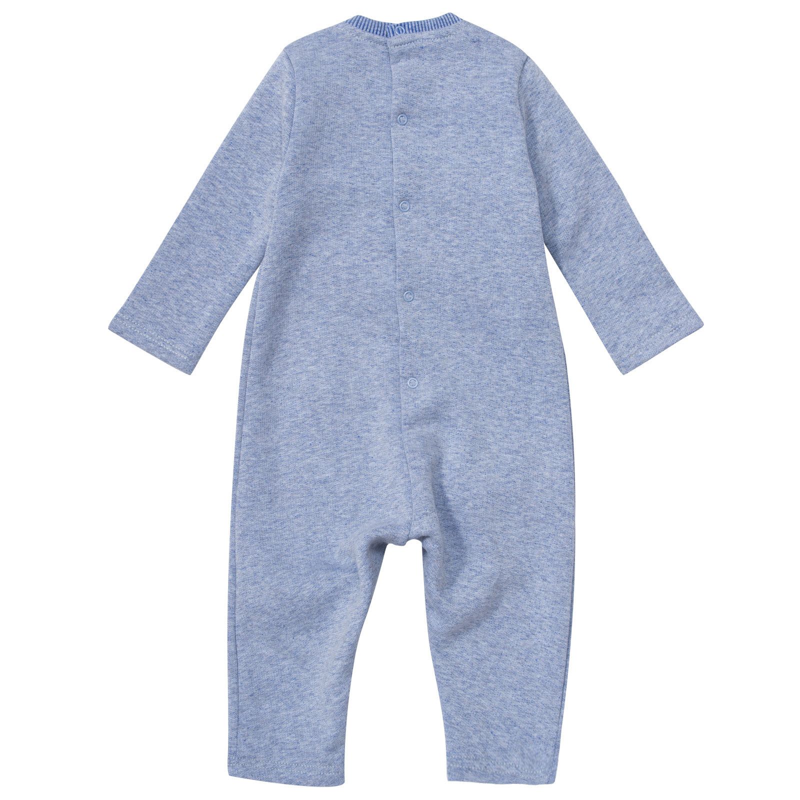 Baby Boys Blue Mechanical Monster Embroidered Babygrow - CÉMAROSE | Children's Fashion Store - 2