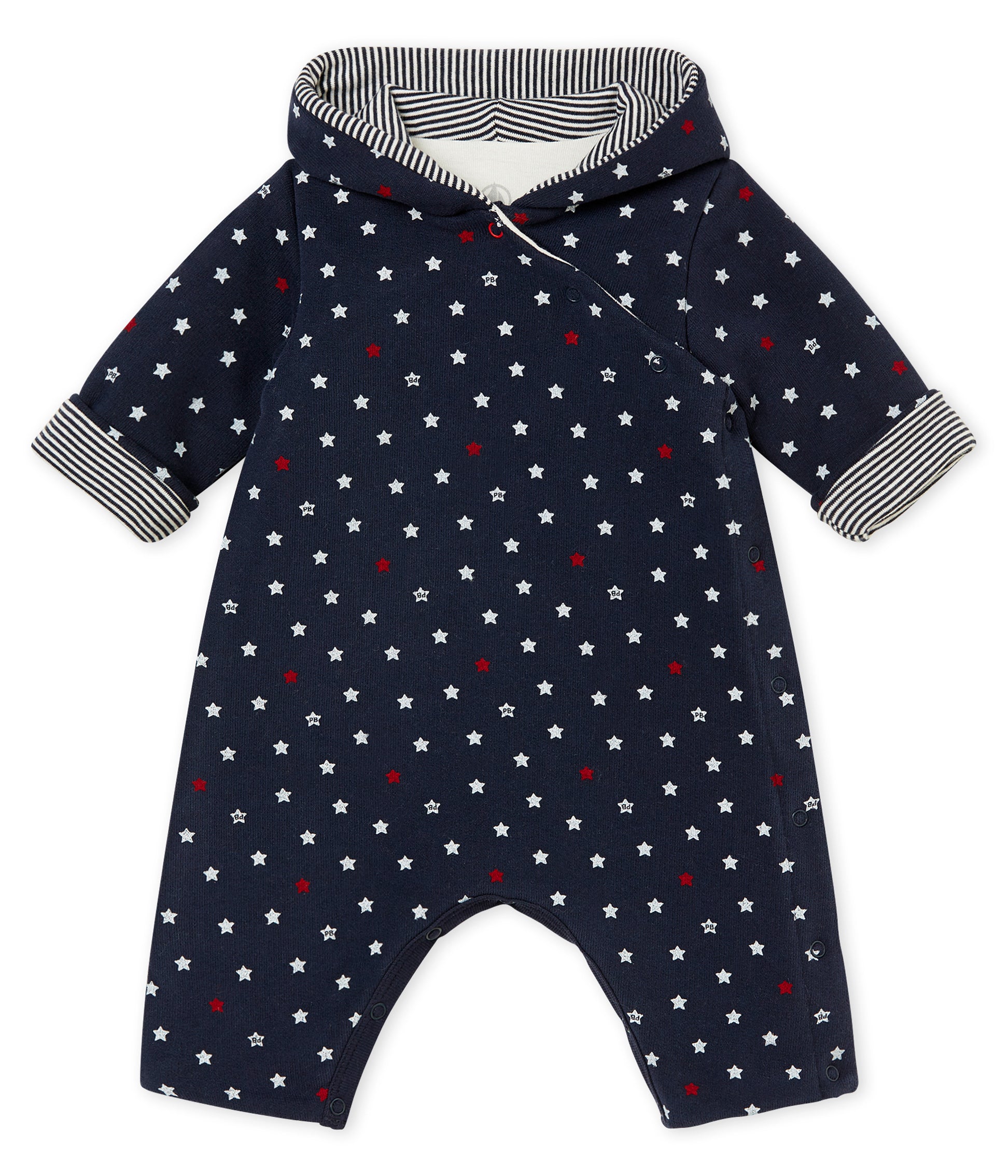 Baby Navy Printed Babysuit