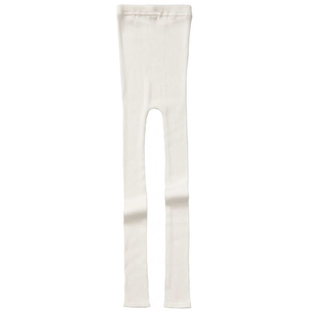 Boys & Girls White Silk Leggings