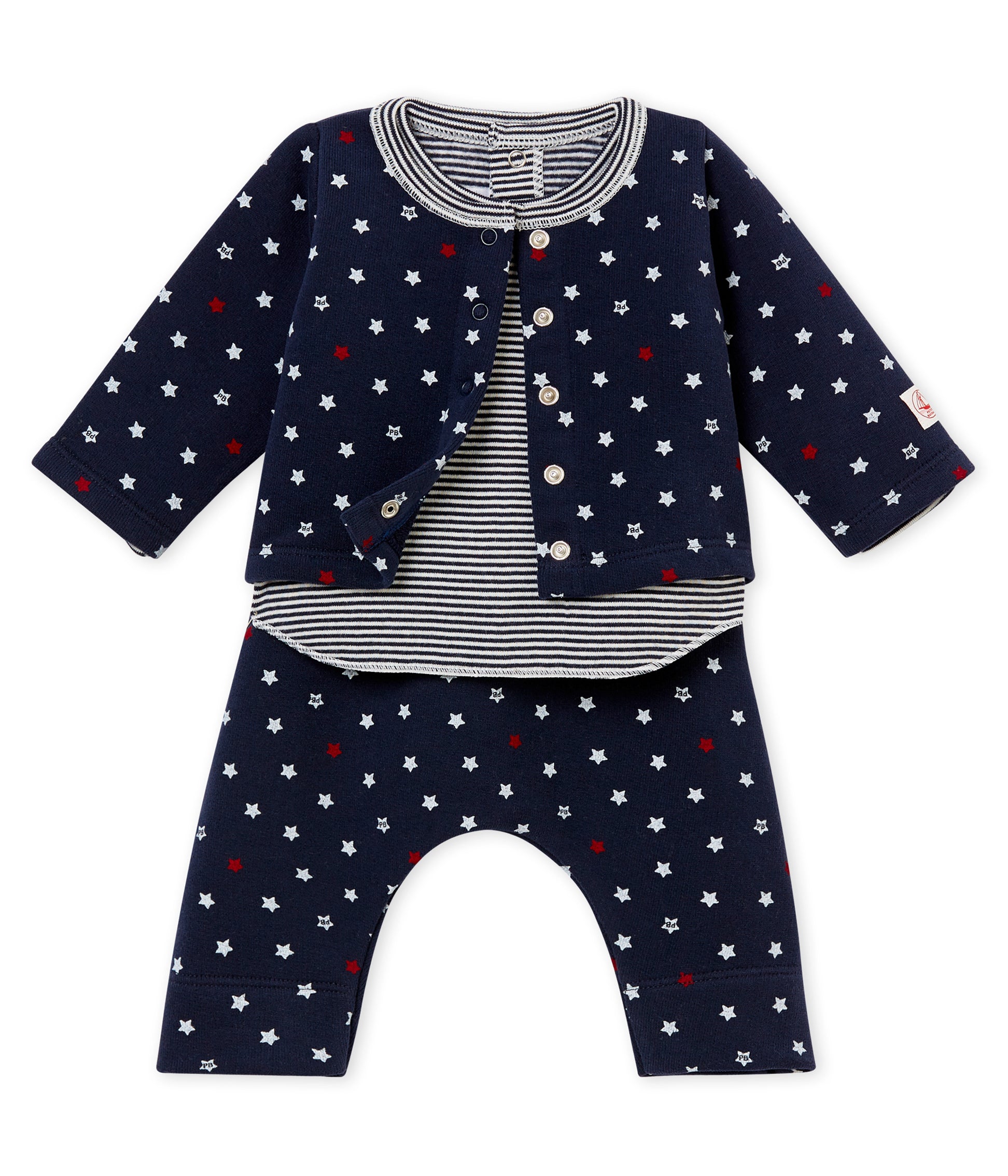 Baby Boys Navy Cotton Sets