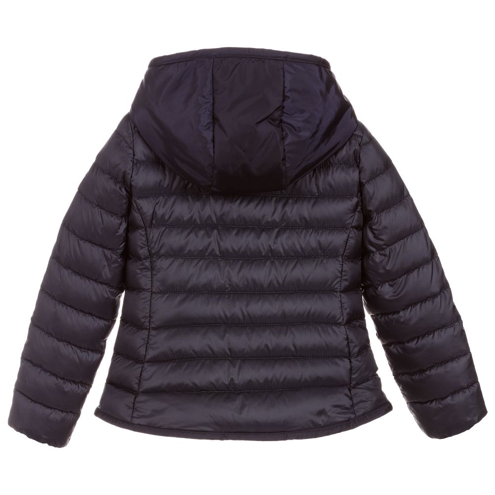 Girls Navy Padded Down Jacket