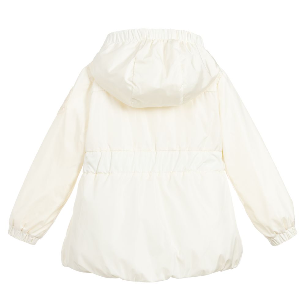 Girls Ivory Ruffle Jacket