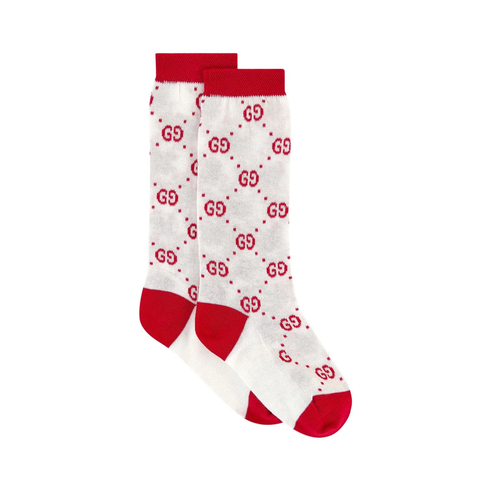 Girls Ivory GG Cotton Socks