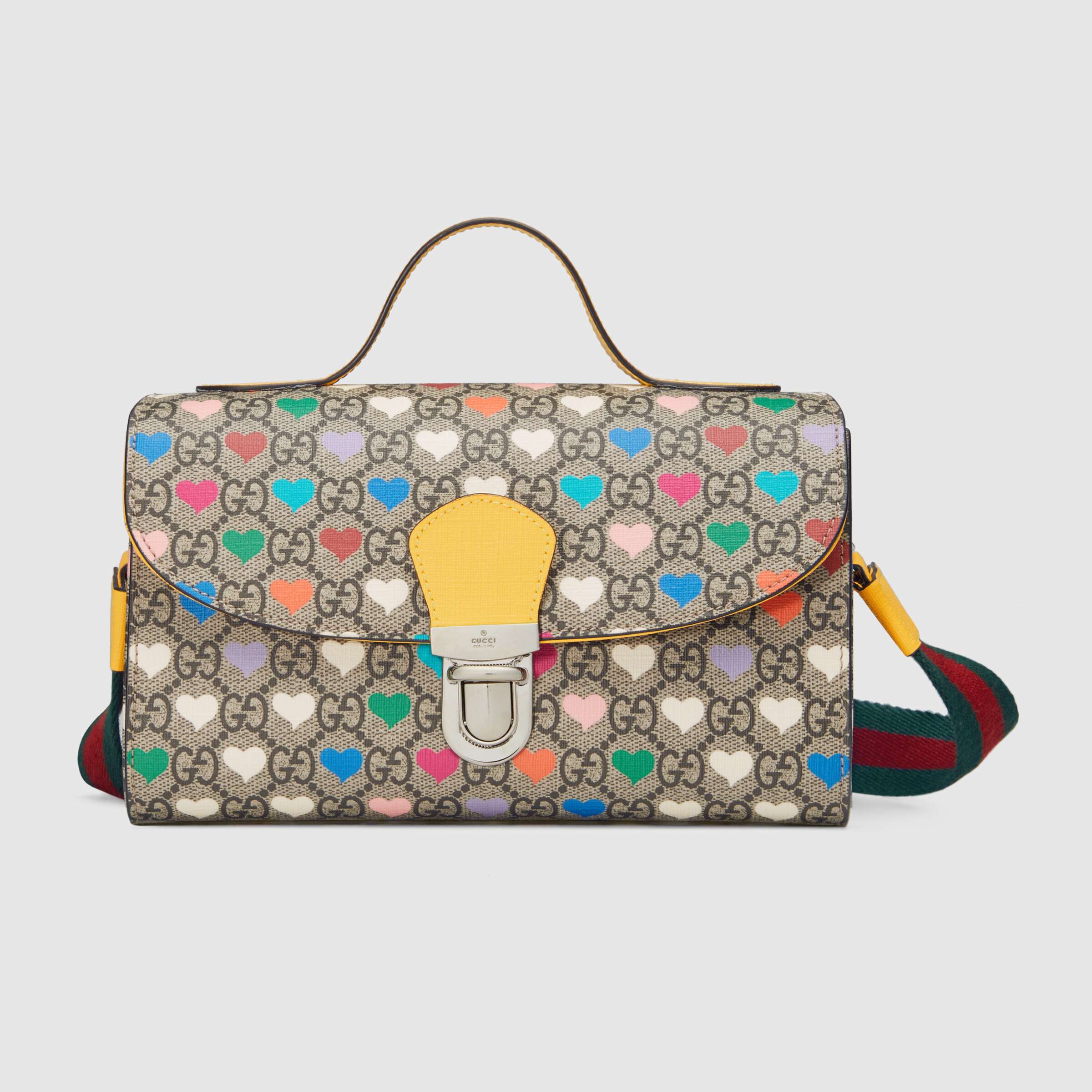 Girls Beige Logo Handbag