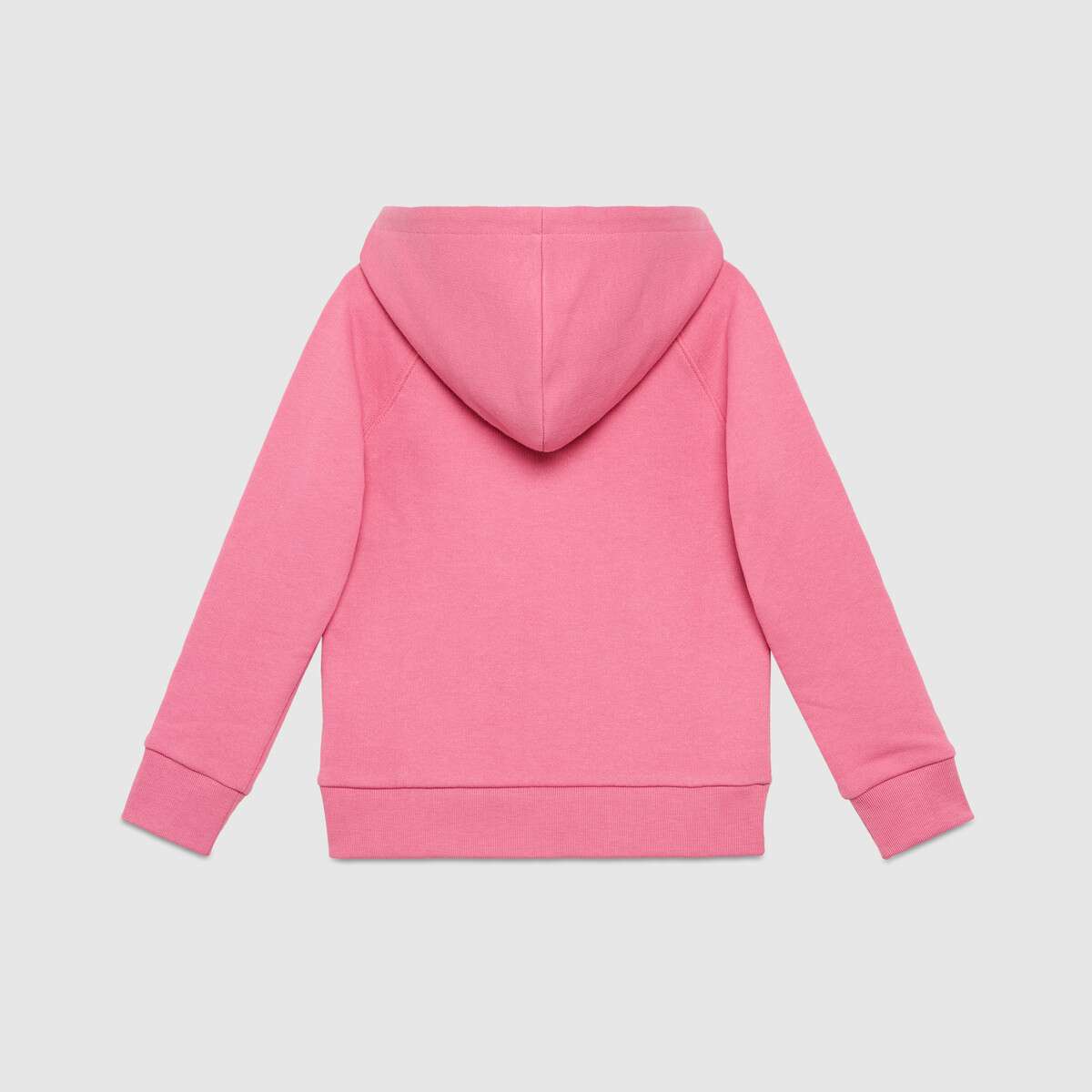 Girls Pink Logo Cotton Sweatshirt