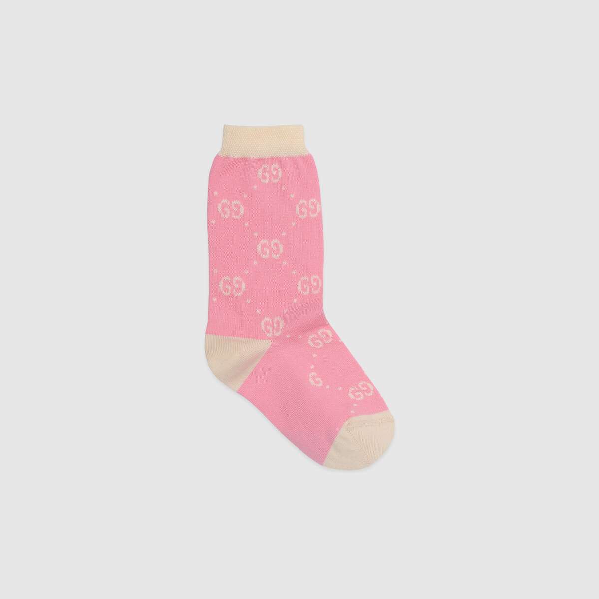 Girls Pink GG Cotton Socks